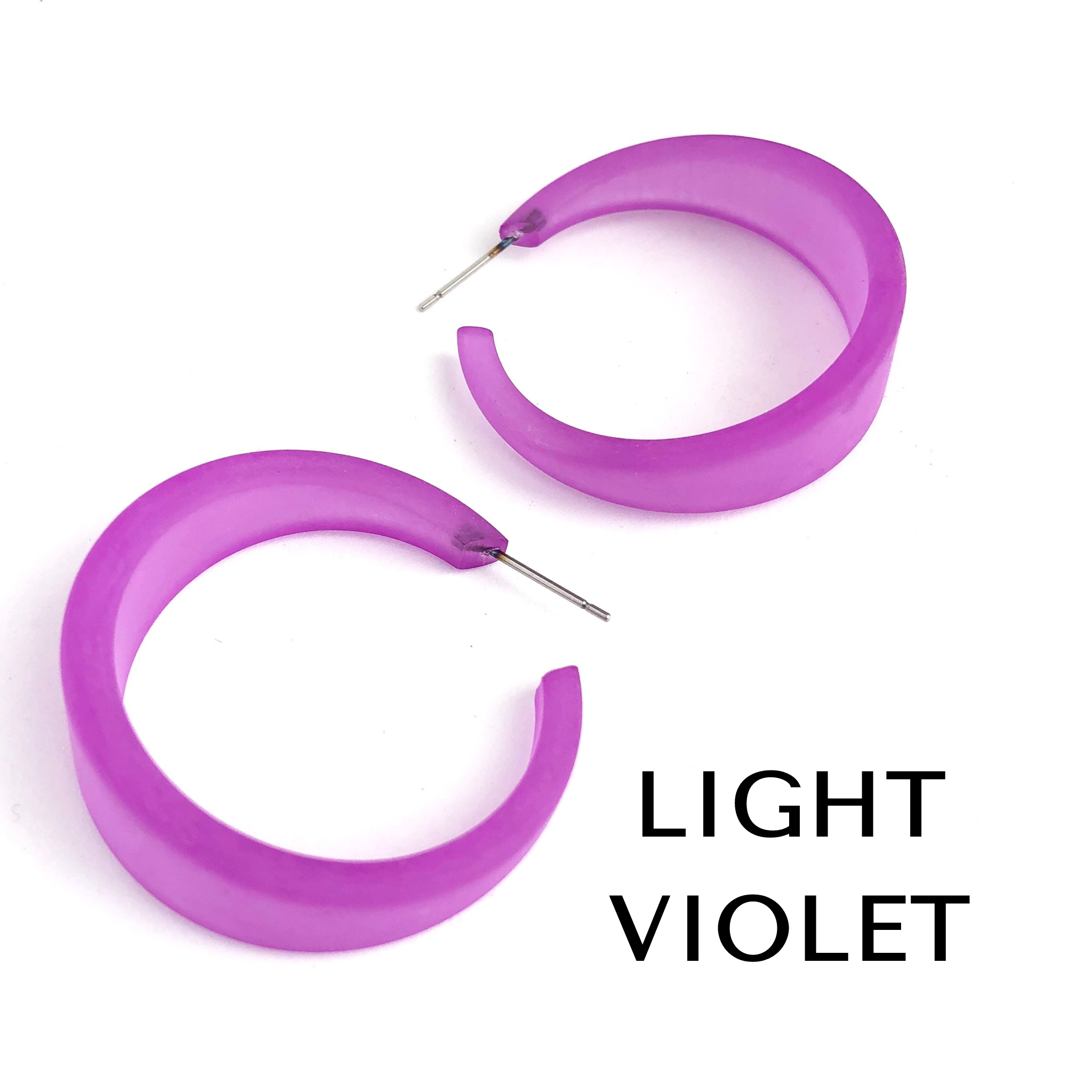 Frosted Emily Hoop Earrings