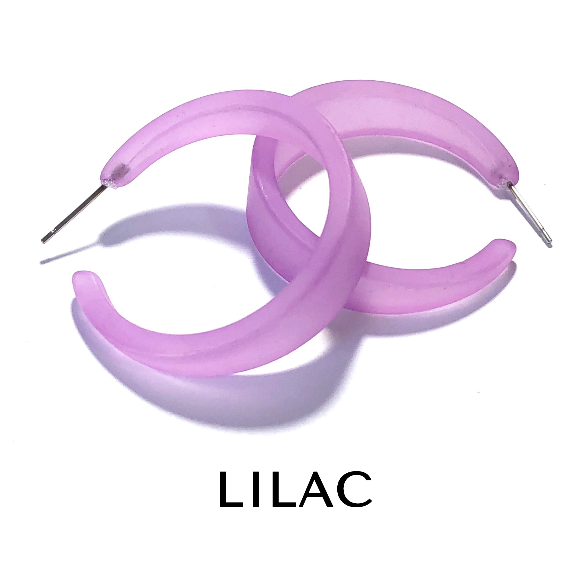 Frosted Emily Hoop Earrings