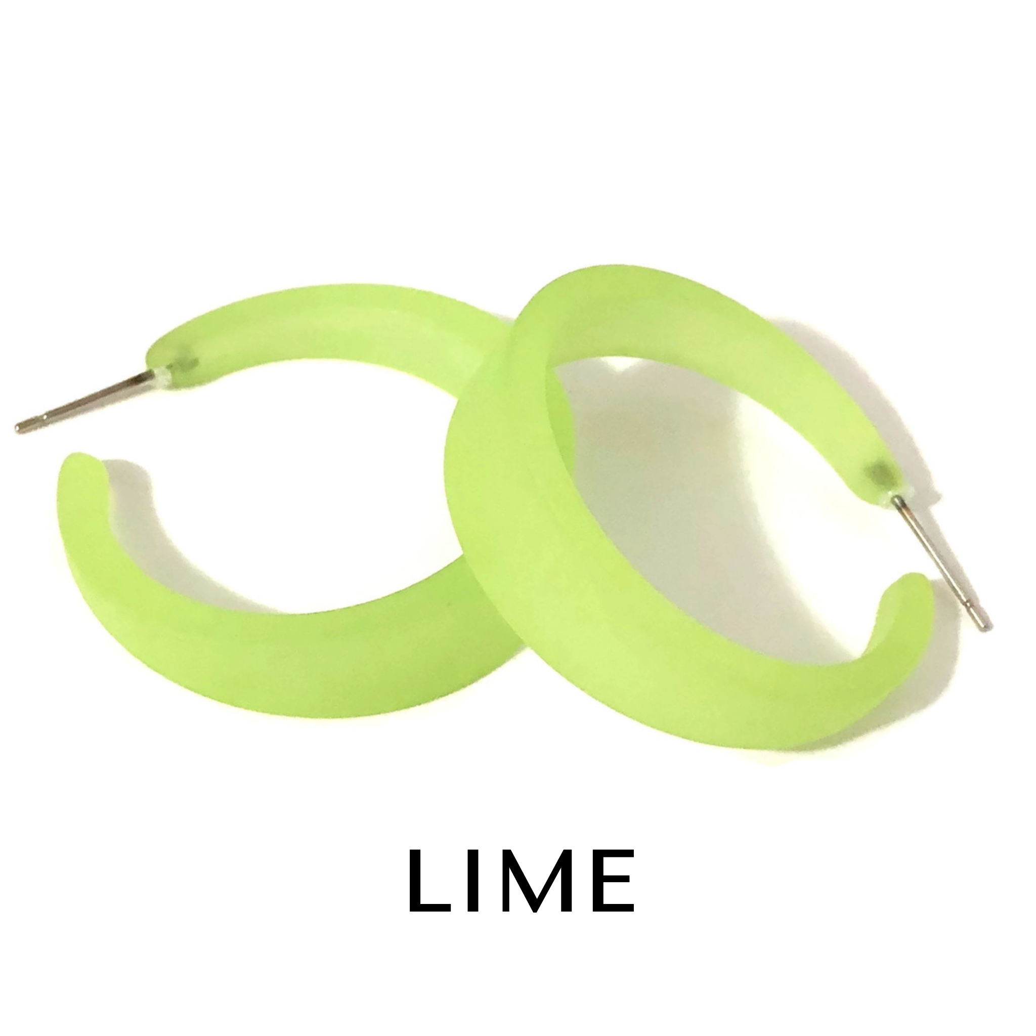 Frosted Emily Hoop Earrings