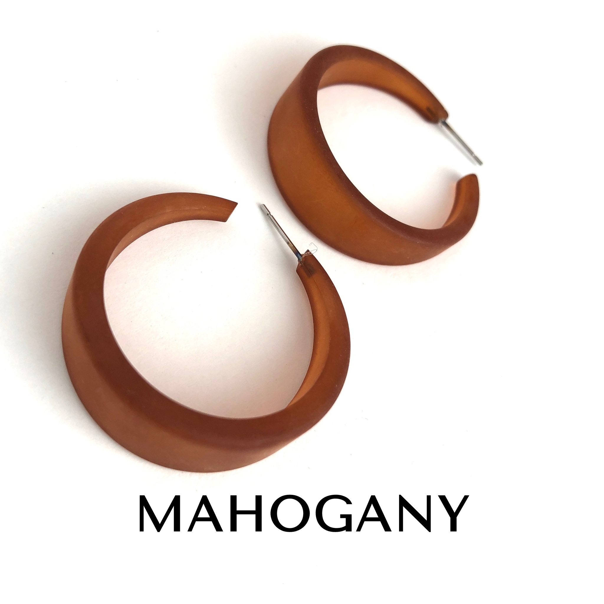 Frosted Emily Hoop Earrings