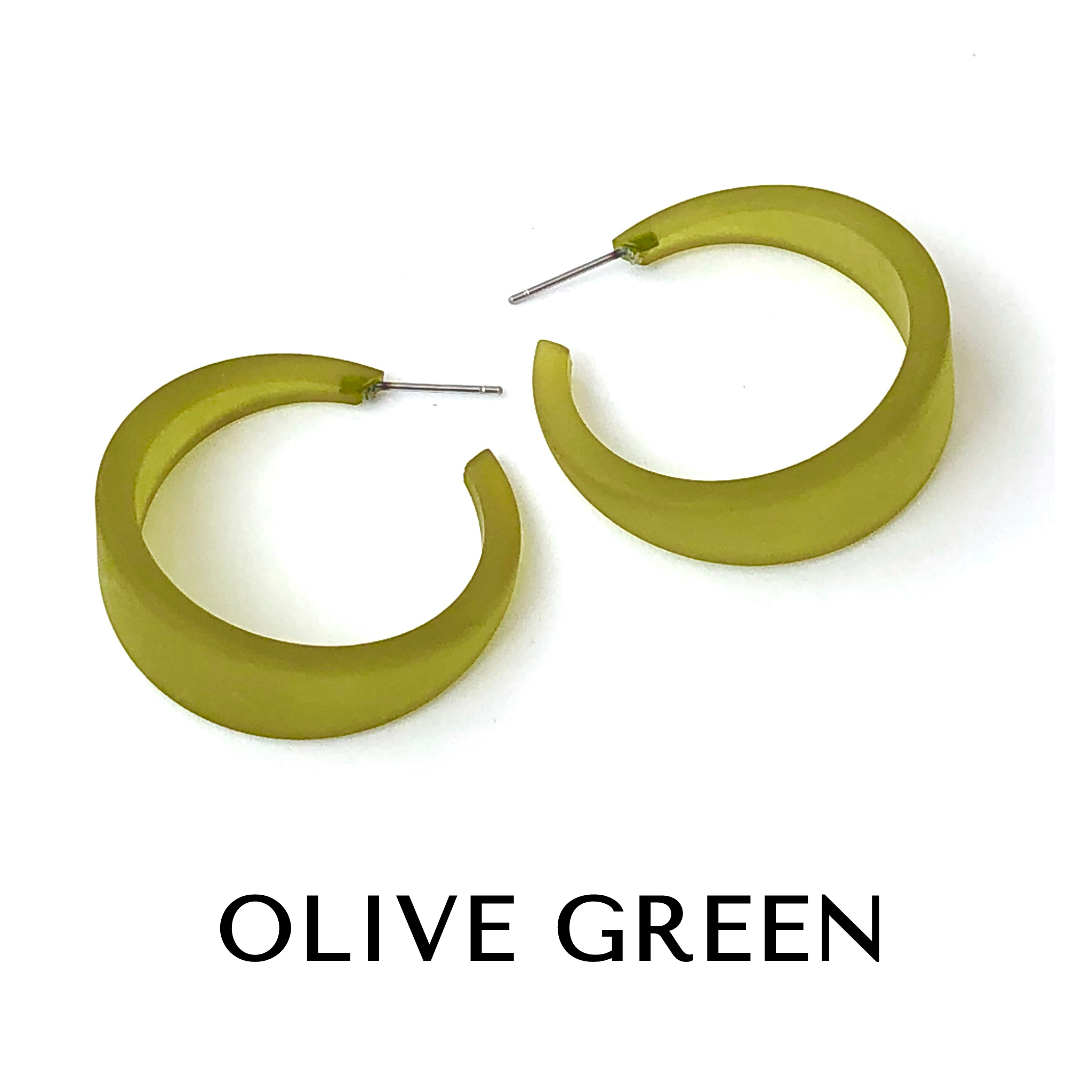 Frosted Emily Hoop Earrings