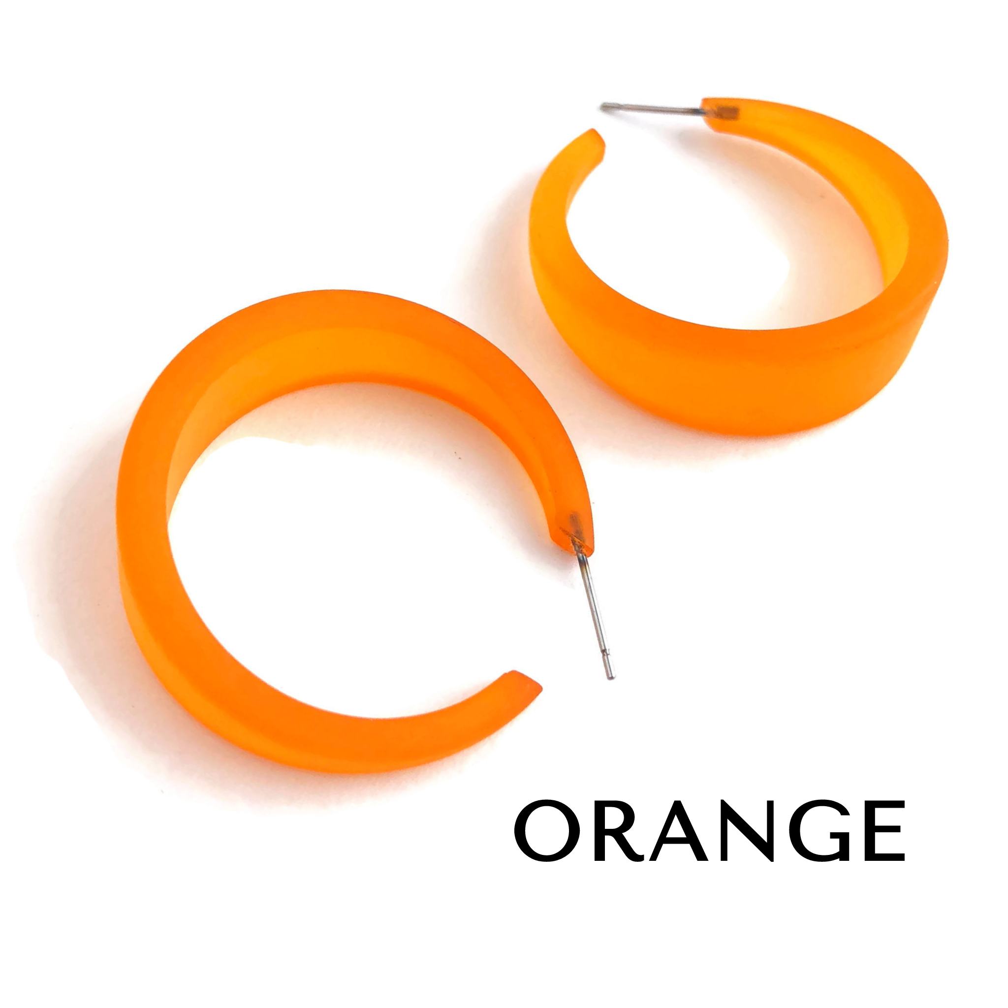 Frosted Emily Hoop Earrings