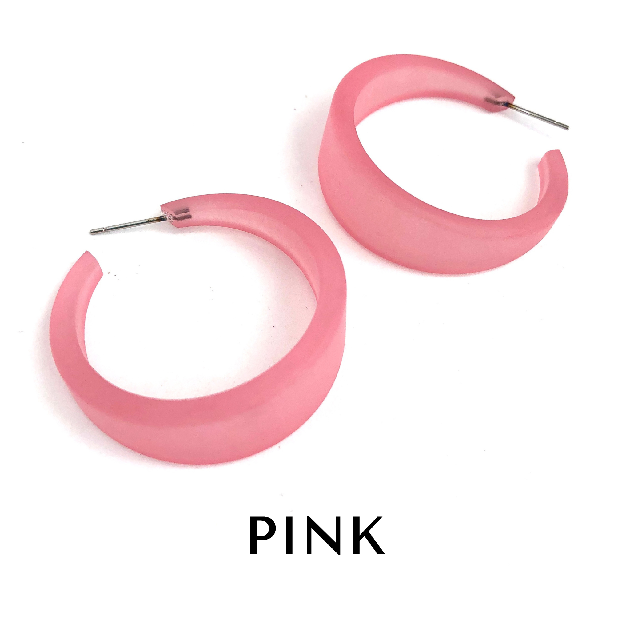 Frosted Emily Hoop Earrings