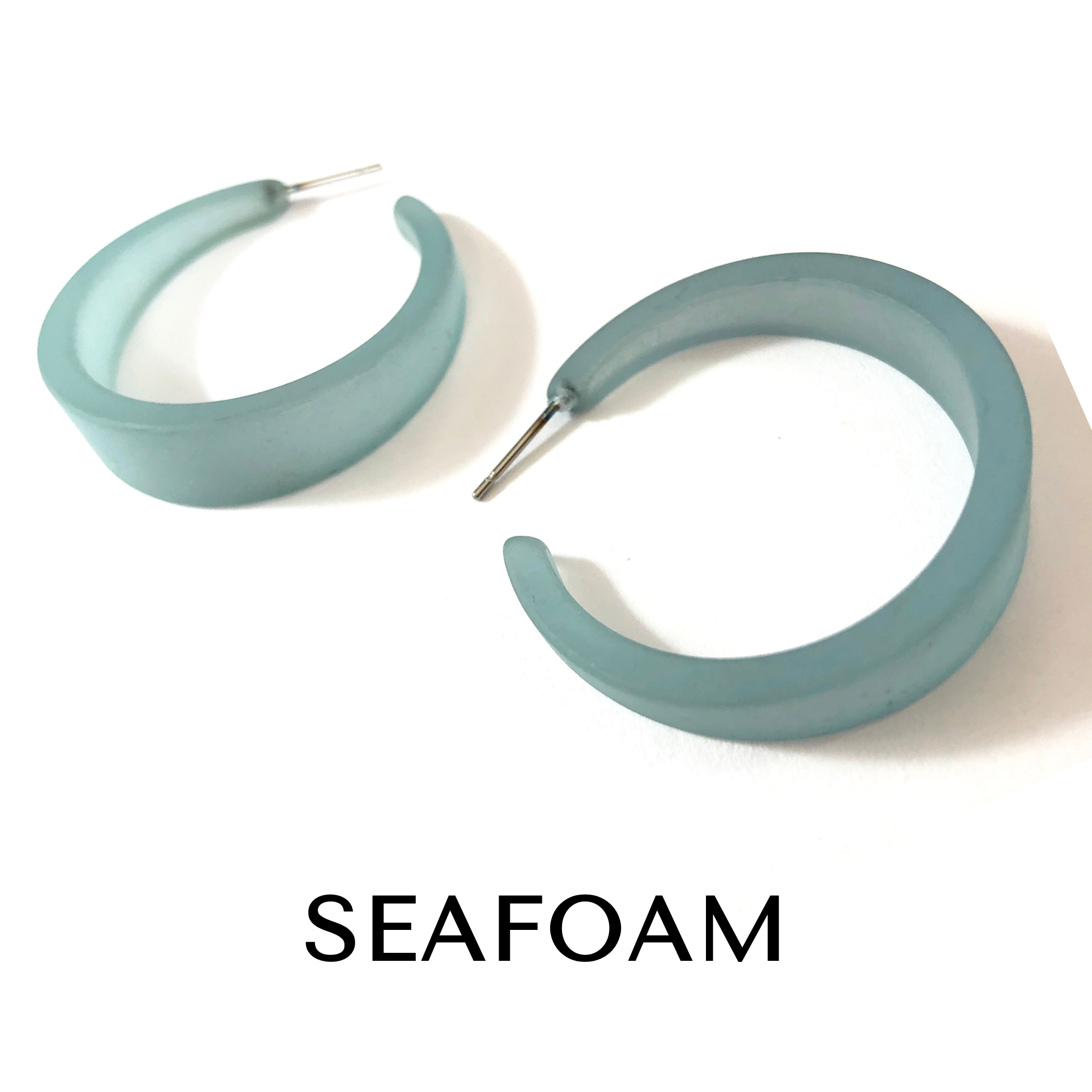 Frosted Emily Hoop Earrings