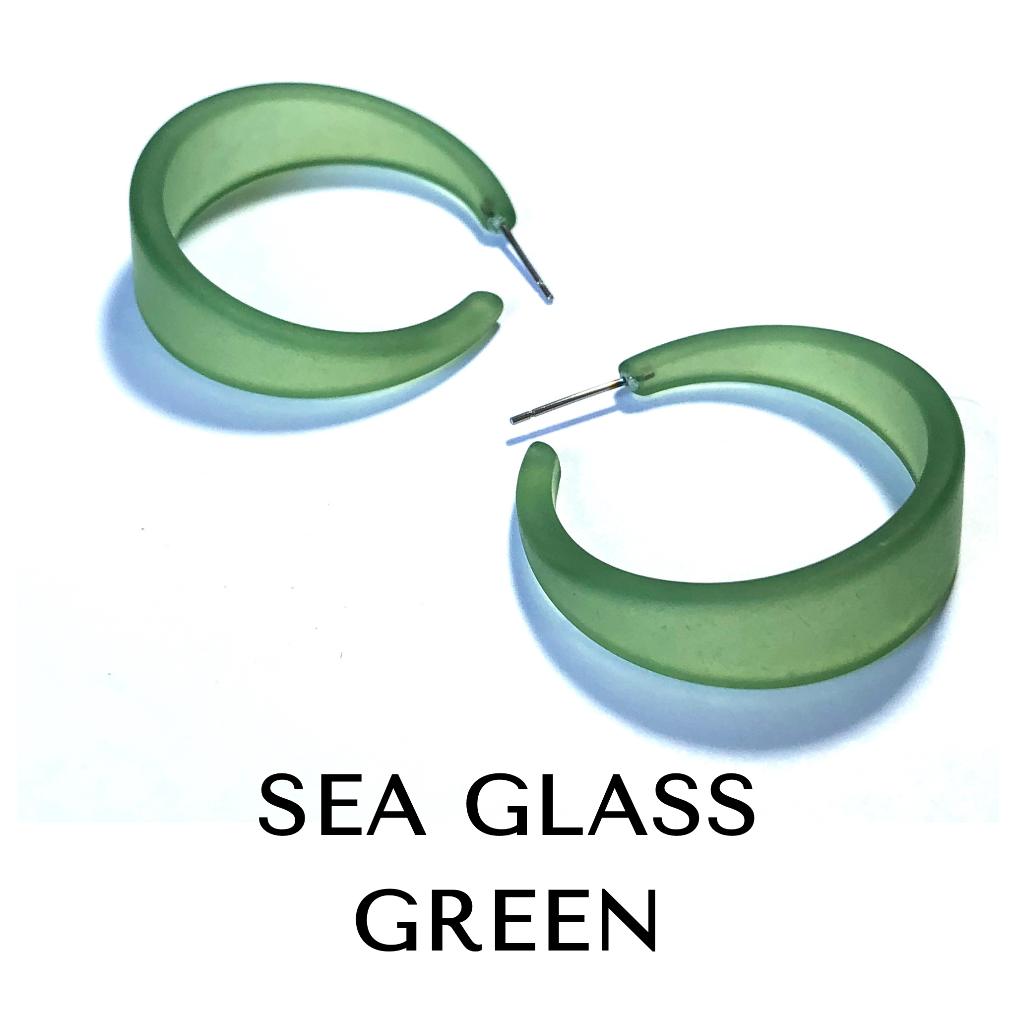 Frosted Emily Hoop Earrings