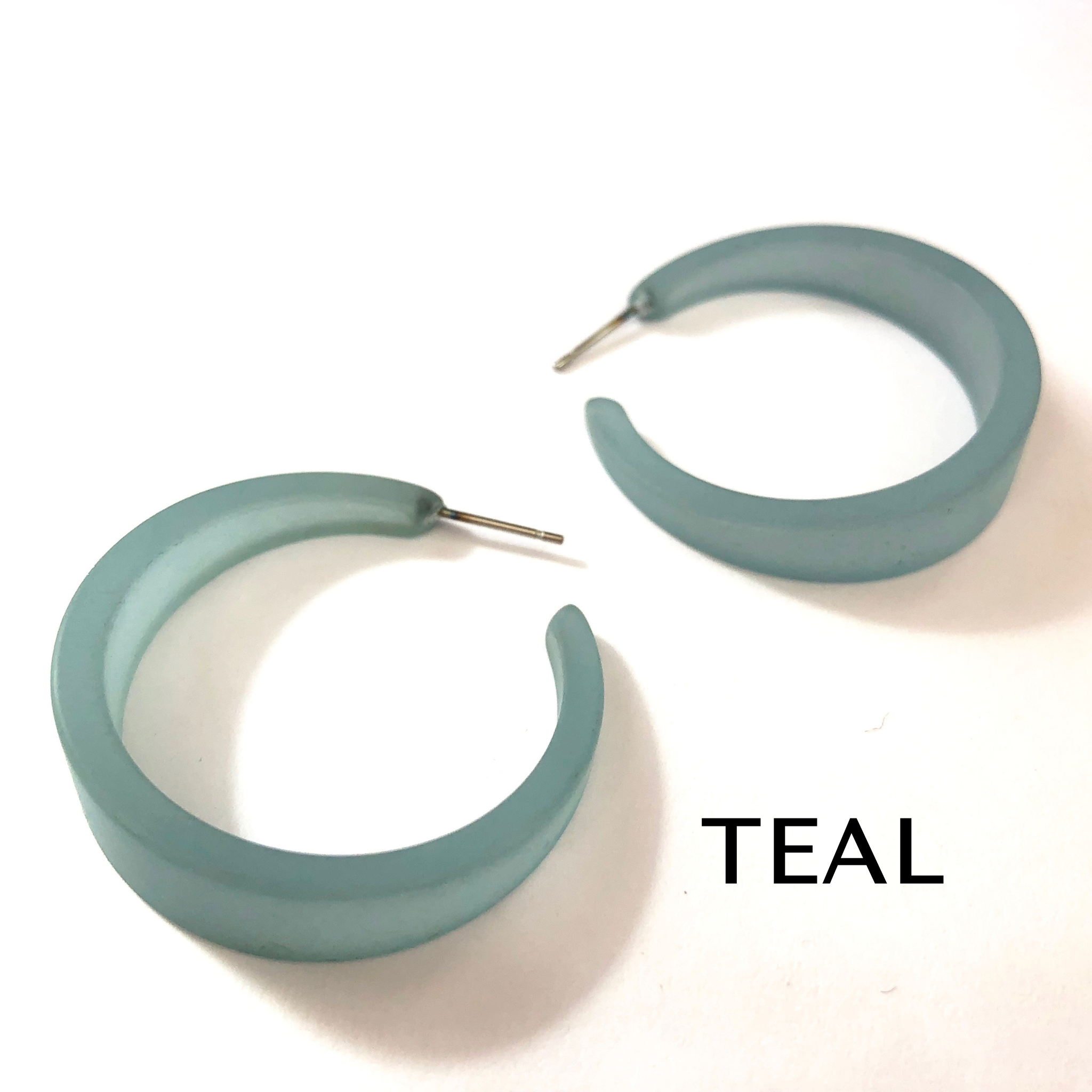 Frosted Emily Hoop Earrings