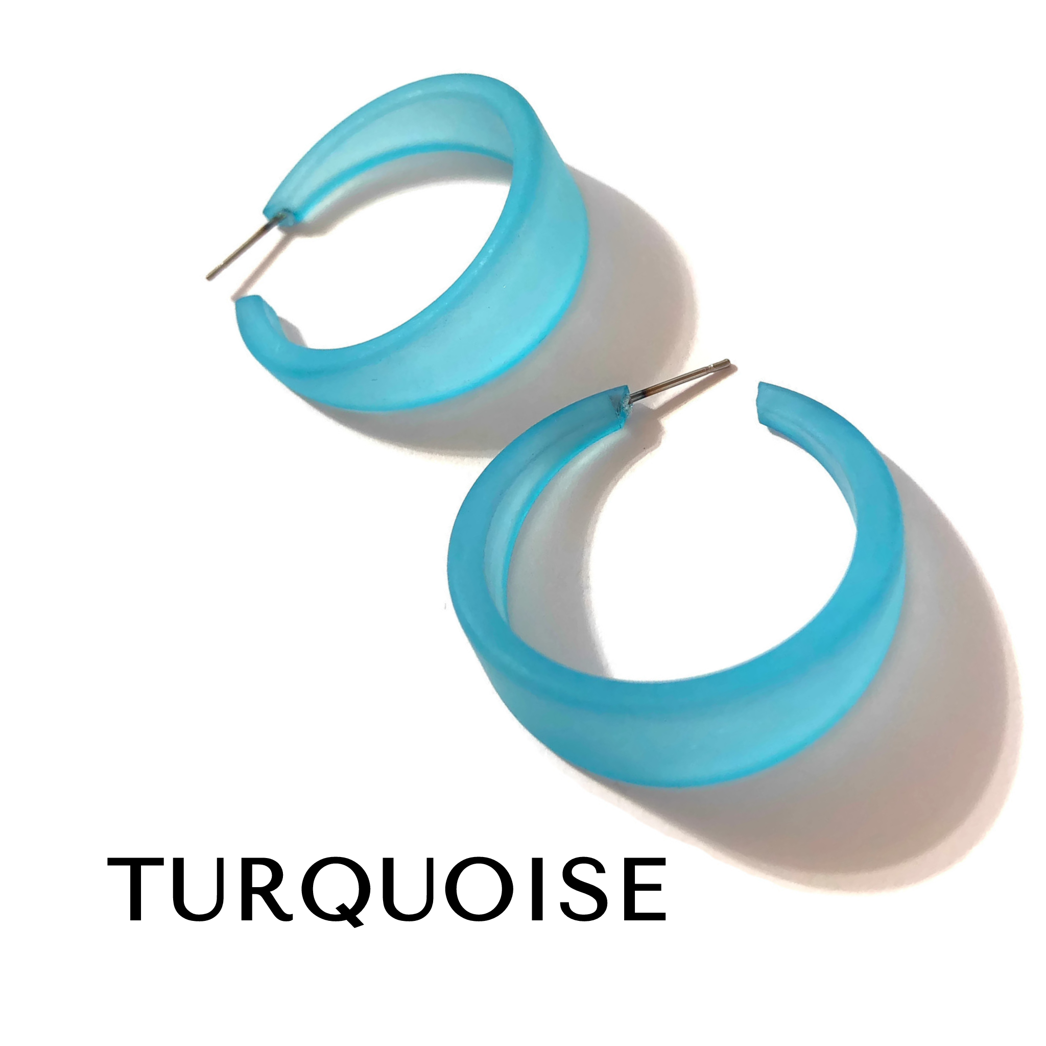 Frosted Emily Hoop Earrings