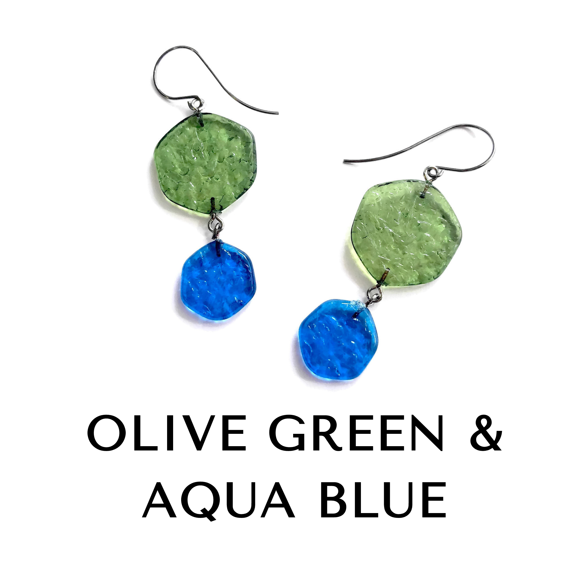 Ice Chip Double Drop Earrings