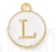 White Initial Letter Charms - Add On to Necklace
