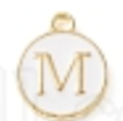 White Initial Letter Charms - Add On to Necklace