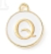 White Initial Letter Charms - Add On to Necklace