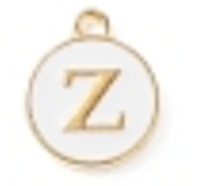 White Initial Letter Charms - Add On to Necklace