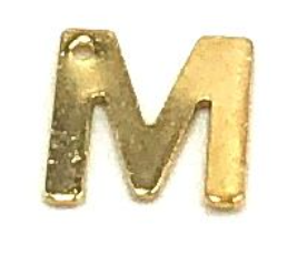 Gold Initial Letter Charms - Add On to Necklace