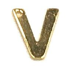 Gold Initial Letter Charms - Add On to Necklace
