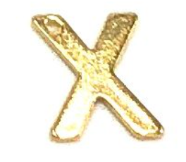 Gold Initial Letter Charms - Add On to Necklace