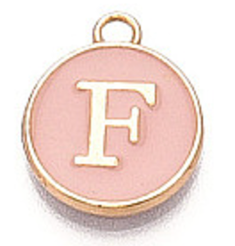 Pink Initial Letter Charms - Add On to Necklace