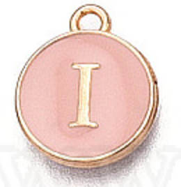 Pink Initial Letter Charms - Add On to Necklace