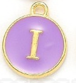 Lavender Initial Letter Charms - Add On to Necklace