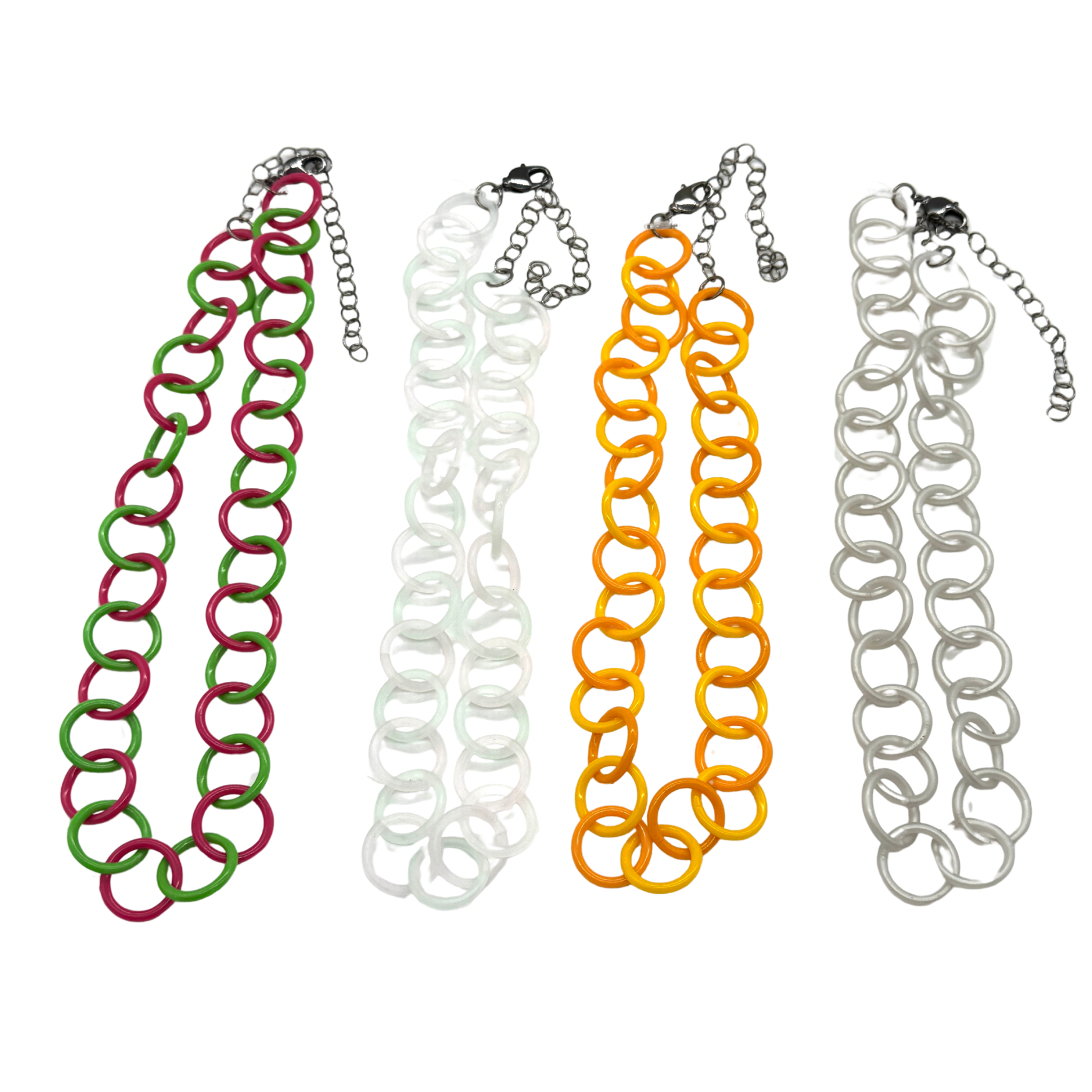 Clink Lucite Chain Link Necklace - Colorful Layering Chains*