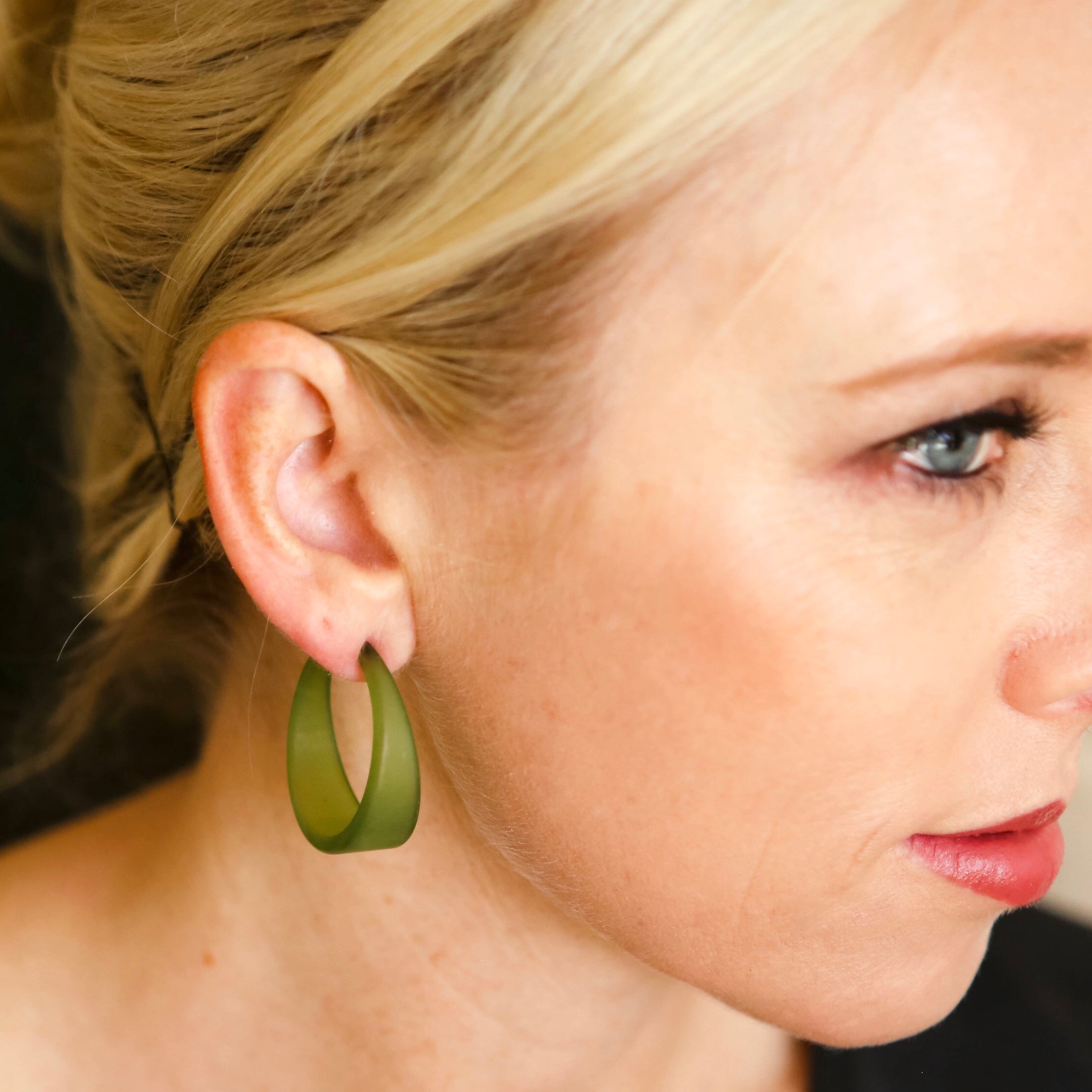 Frosted Emily Hoop Earrings