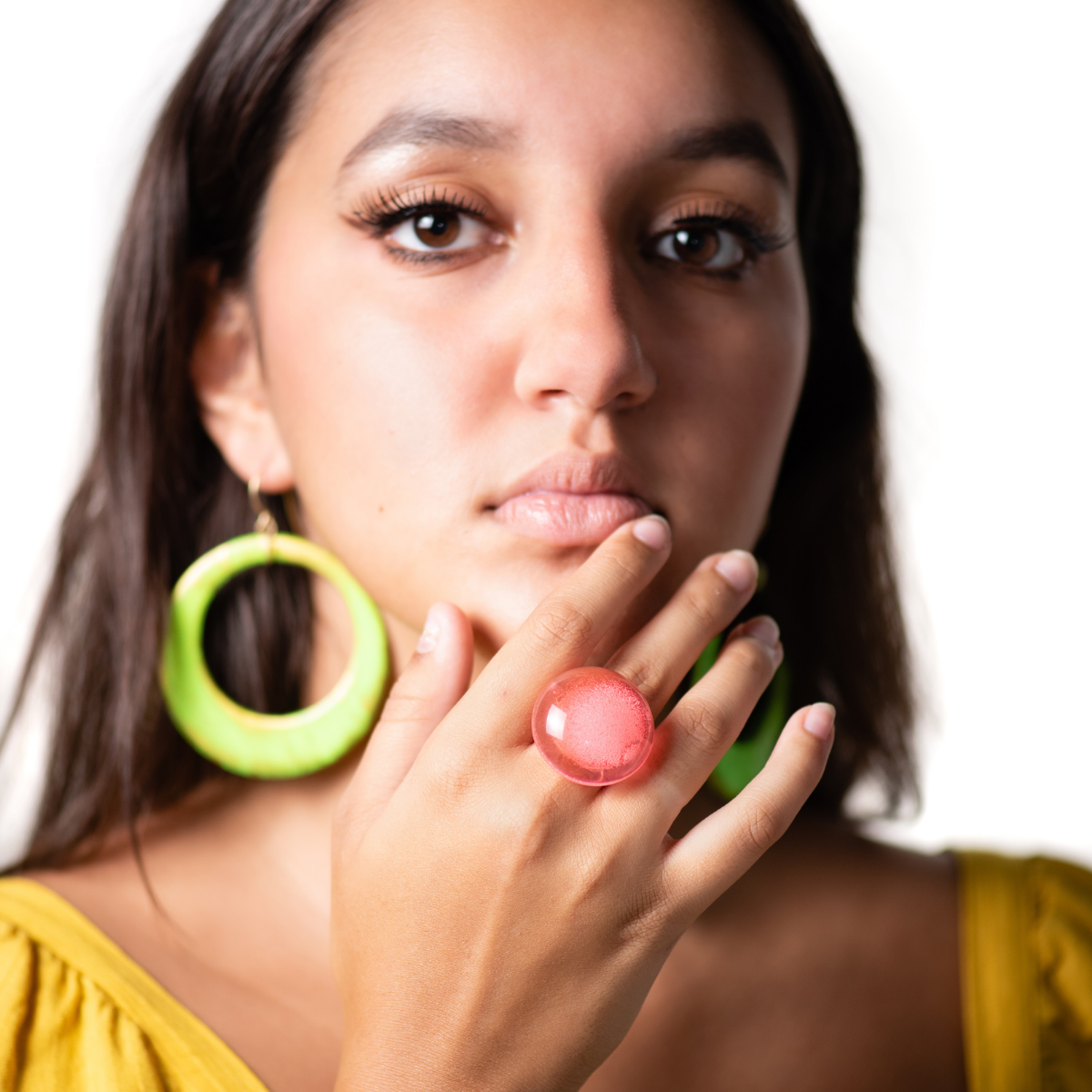 Lollipop Lucite Cocktail Ring