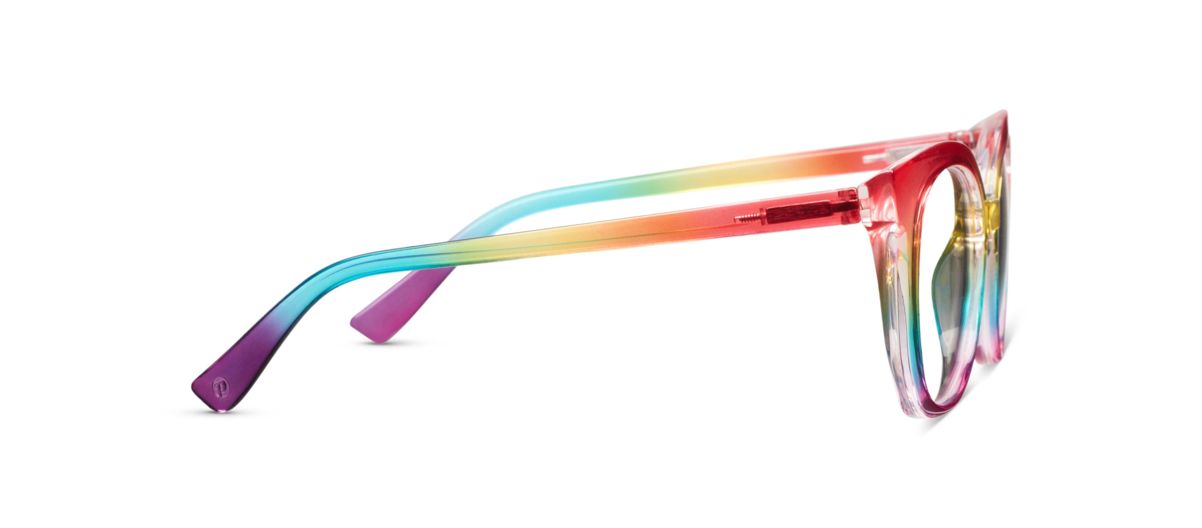 Fiona Readers Glasses Light Blocking - Rainbow Ombré
