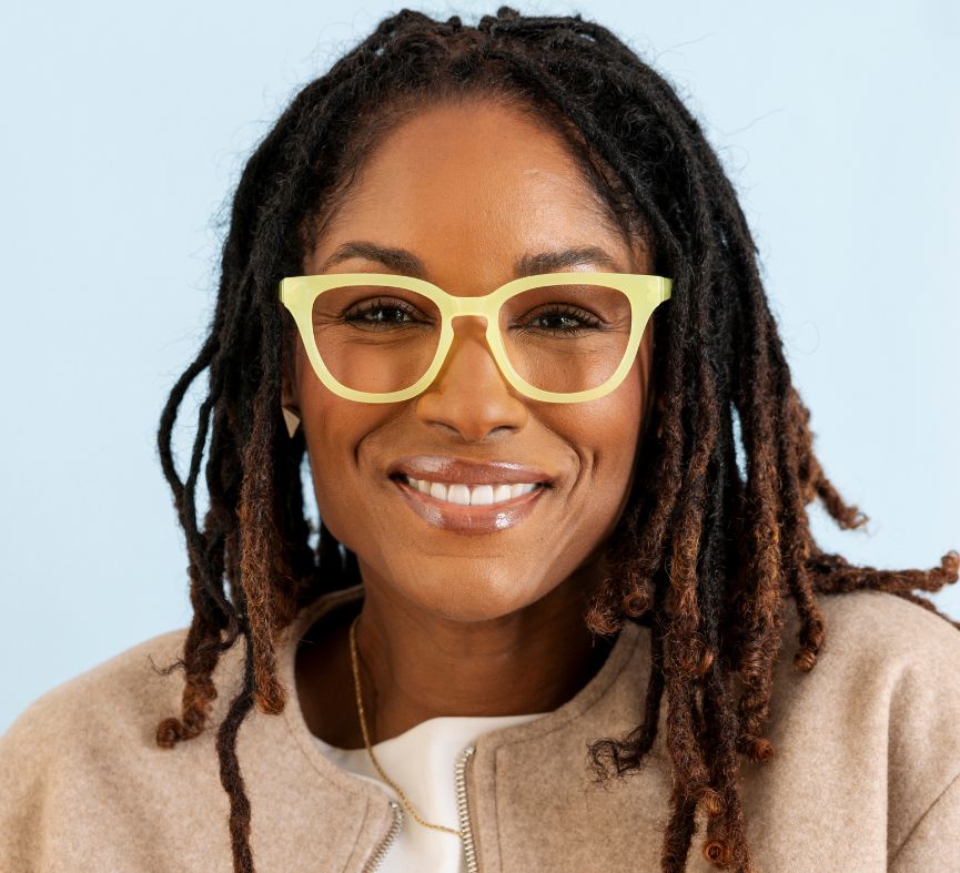 Nola Readers Glasses Light Blocking - Matcha