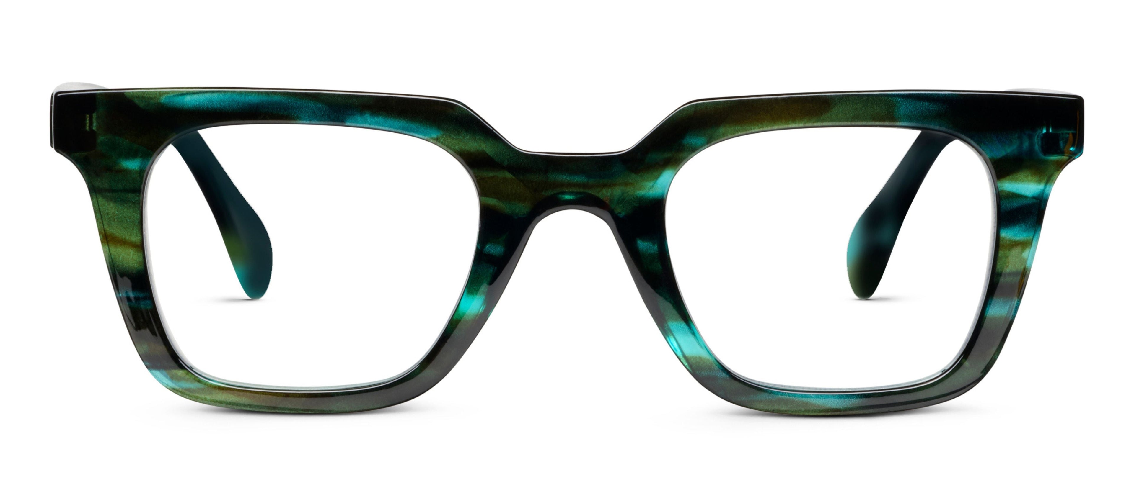 Page Readers Glasses Light Blocking - Teal Horn