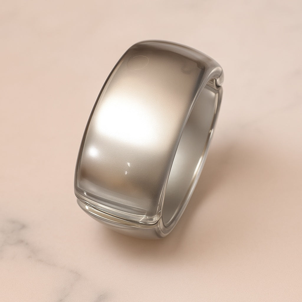 Silver Lining – Vintage Lucite Clamper Bracelet