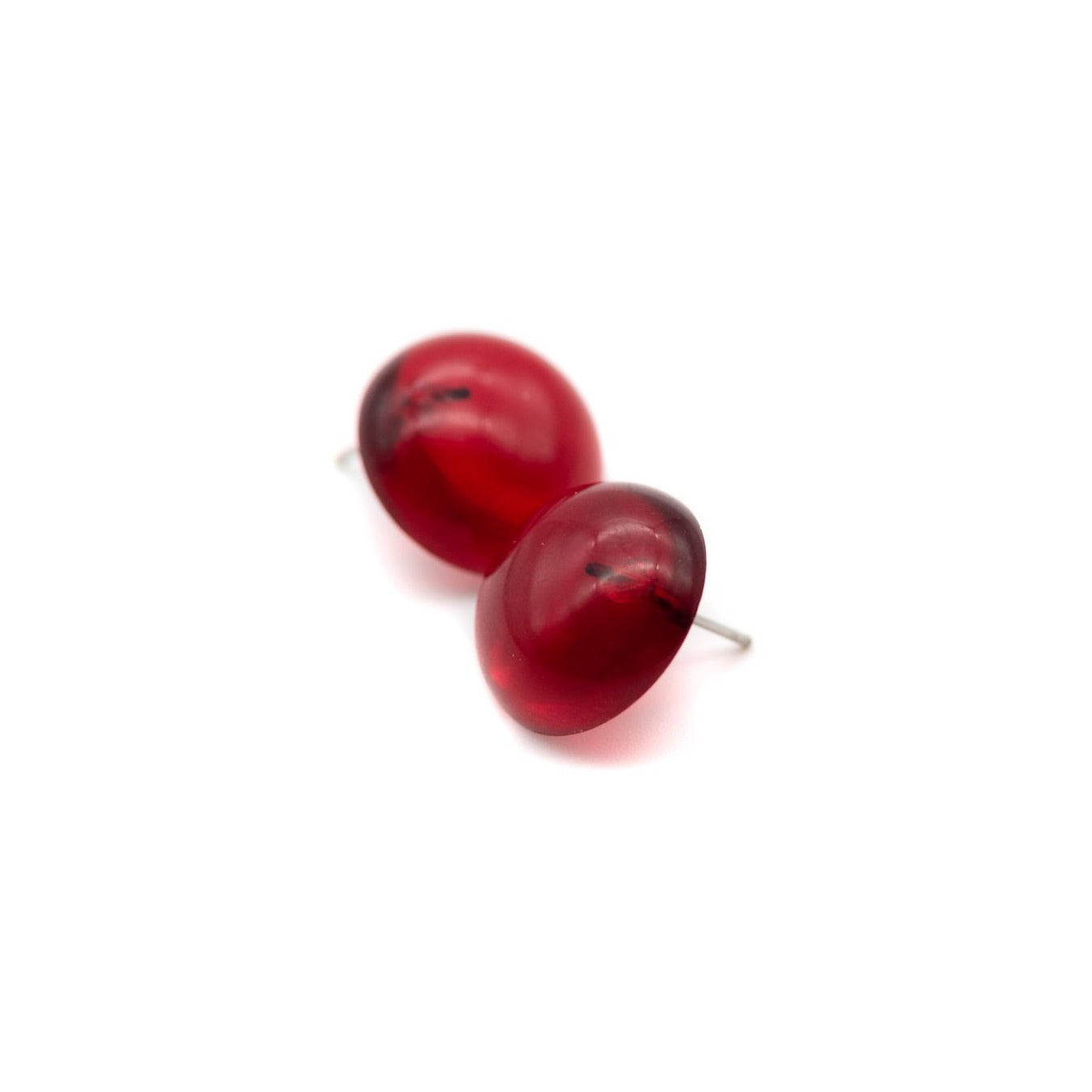 dark red earrings