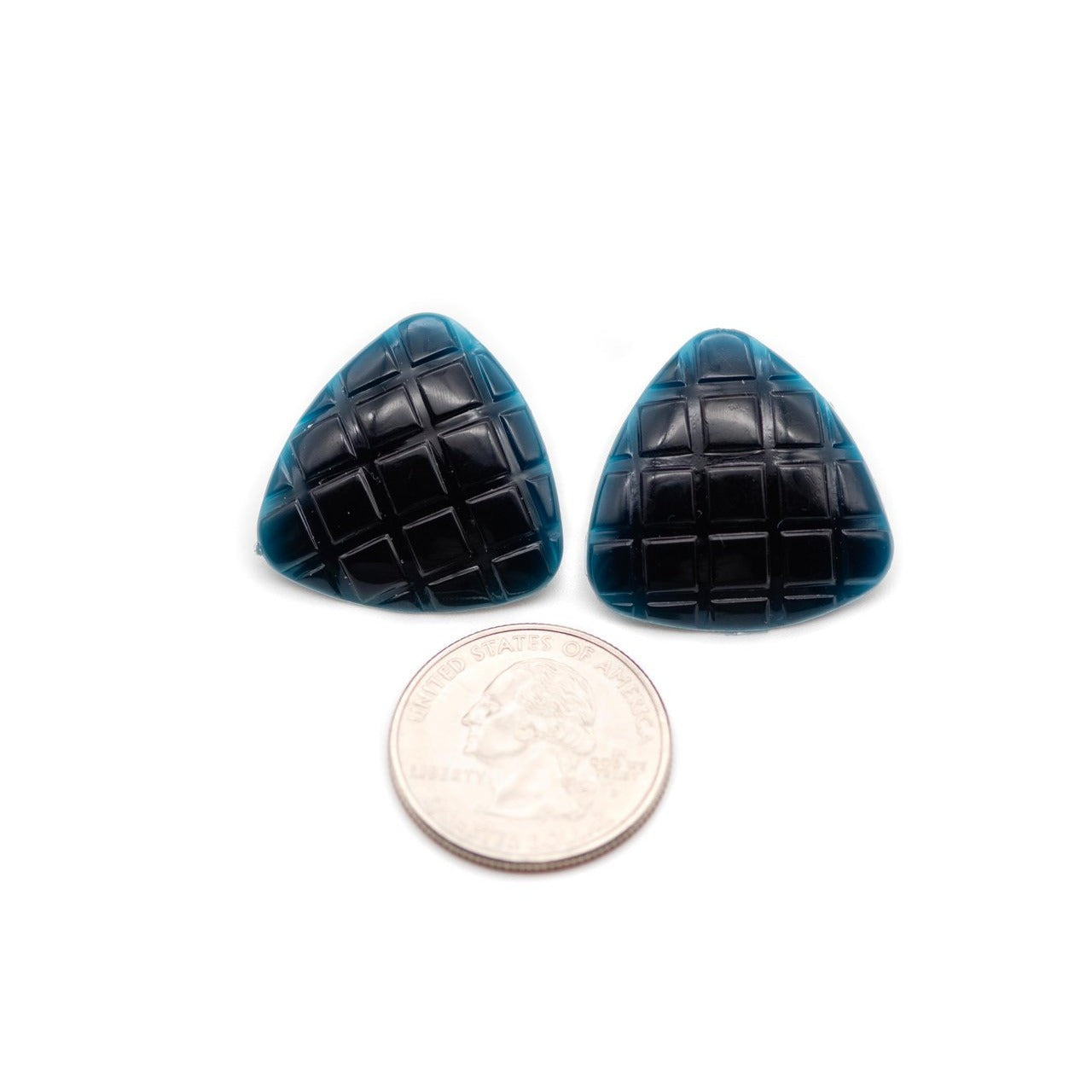 black textured studs