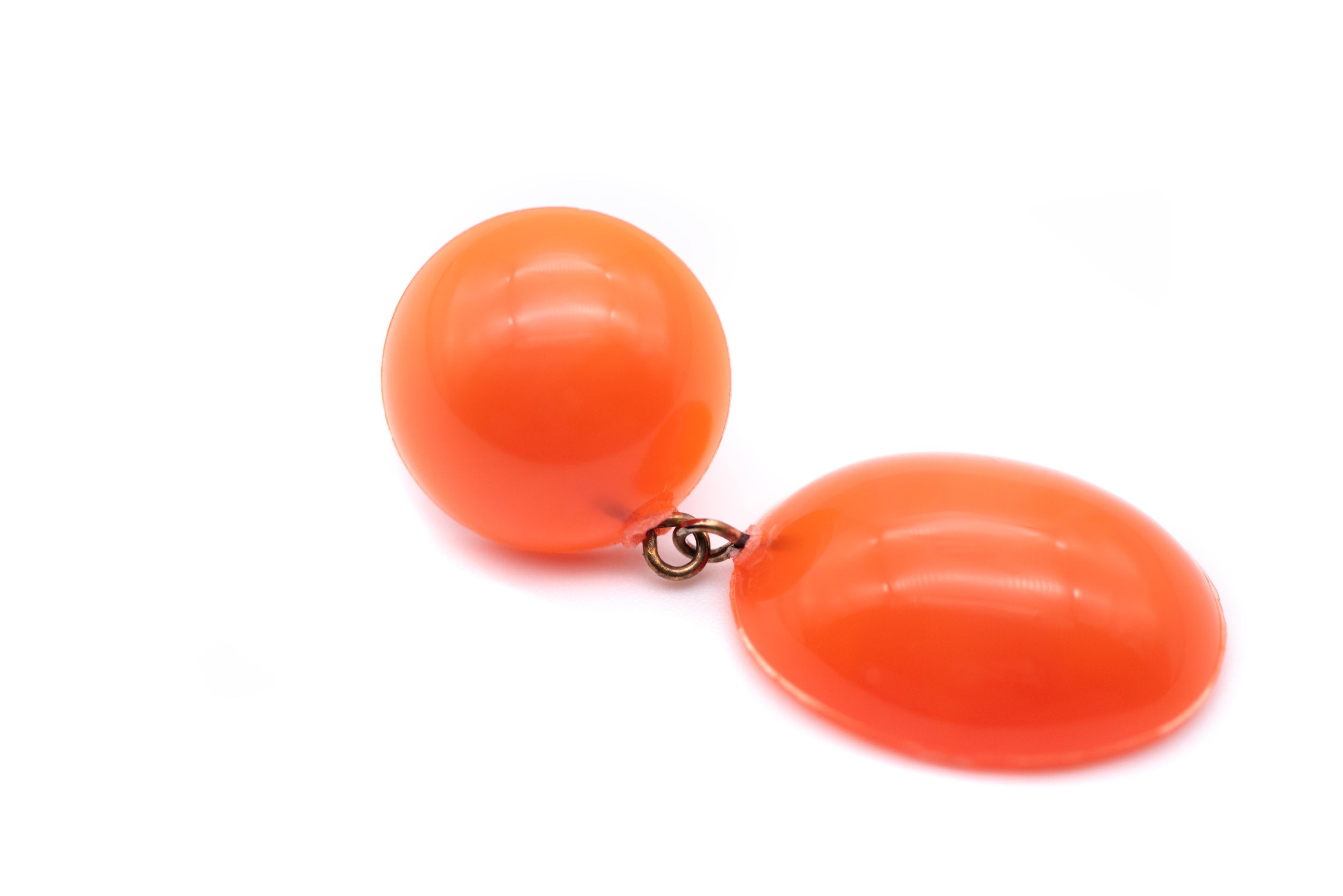 dark orange earrings