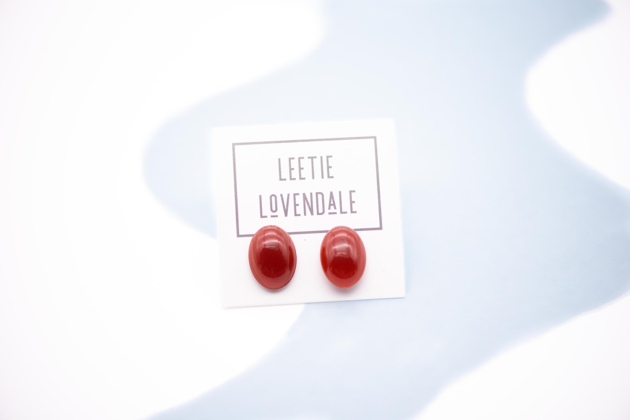 deep magenta acrylic earrings