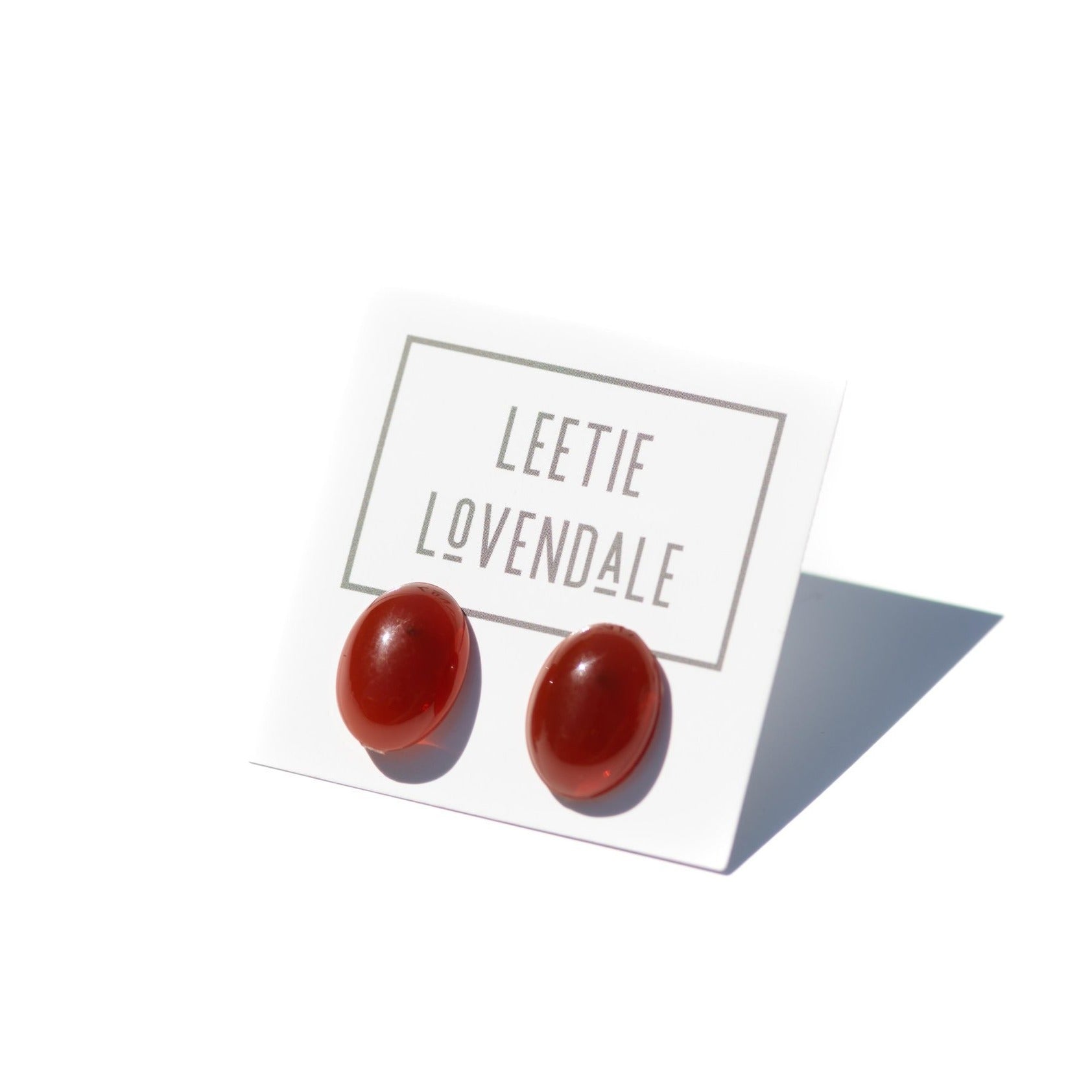 cranberry flame studs