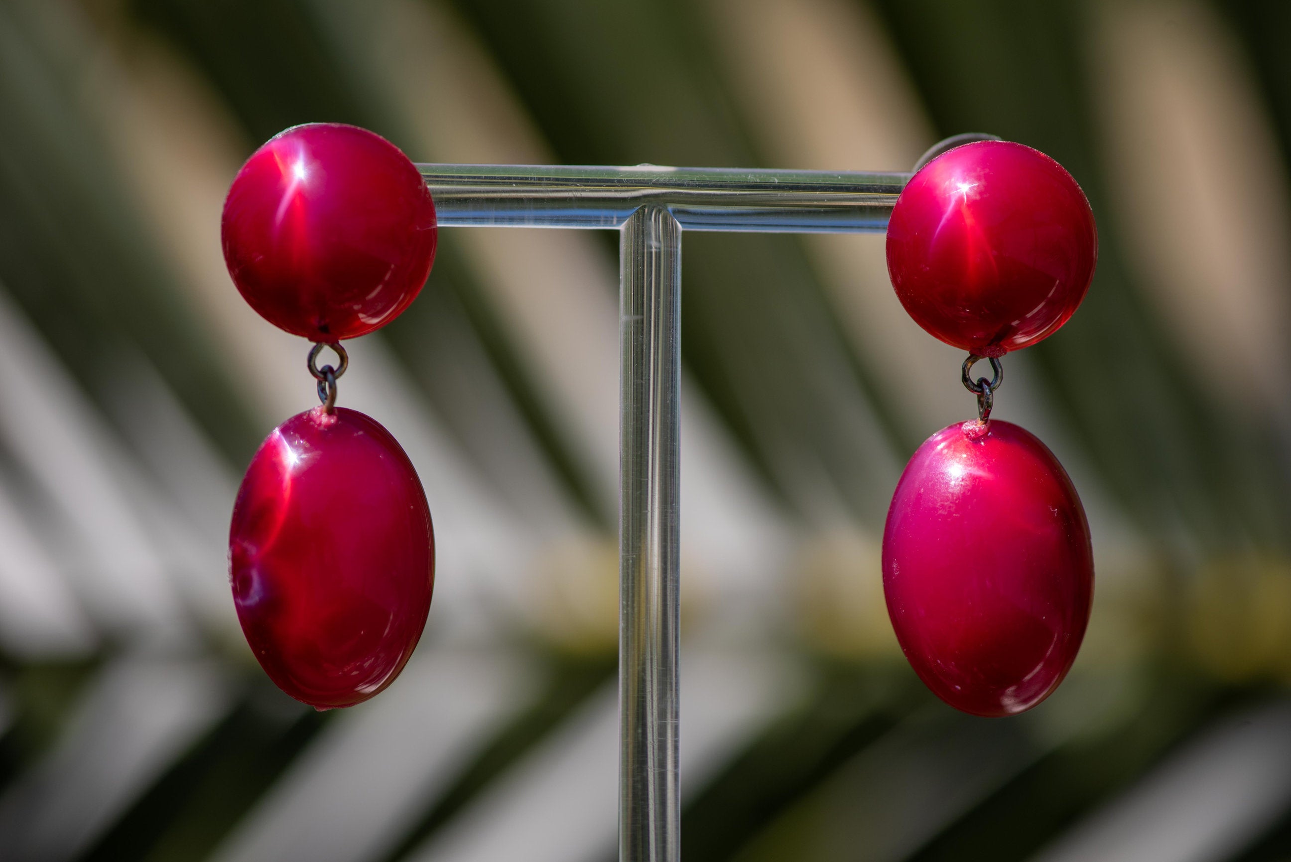 deep maroon earrings