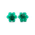 jade green stud earrings