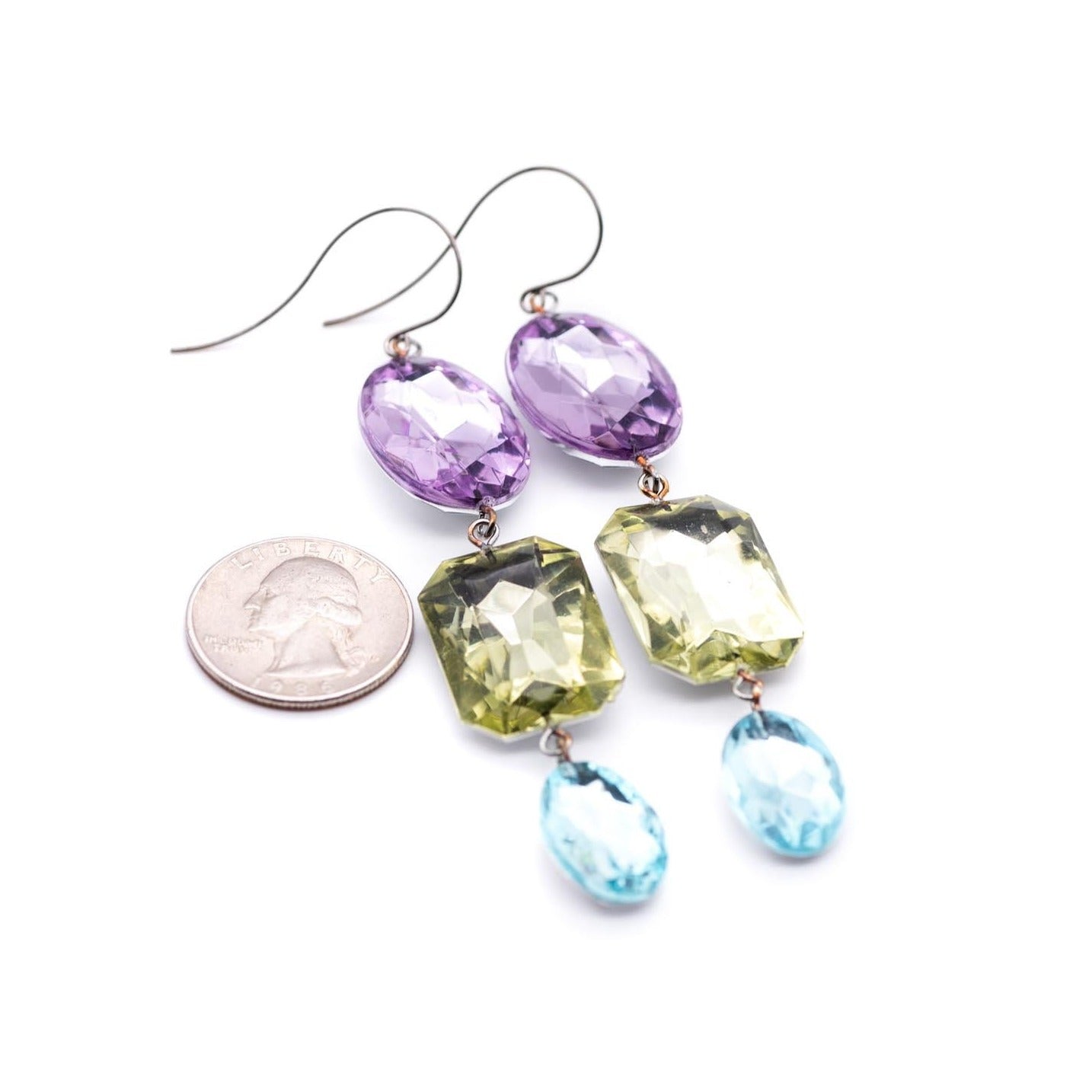 statement acrylic earrings