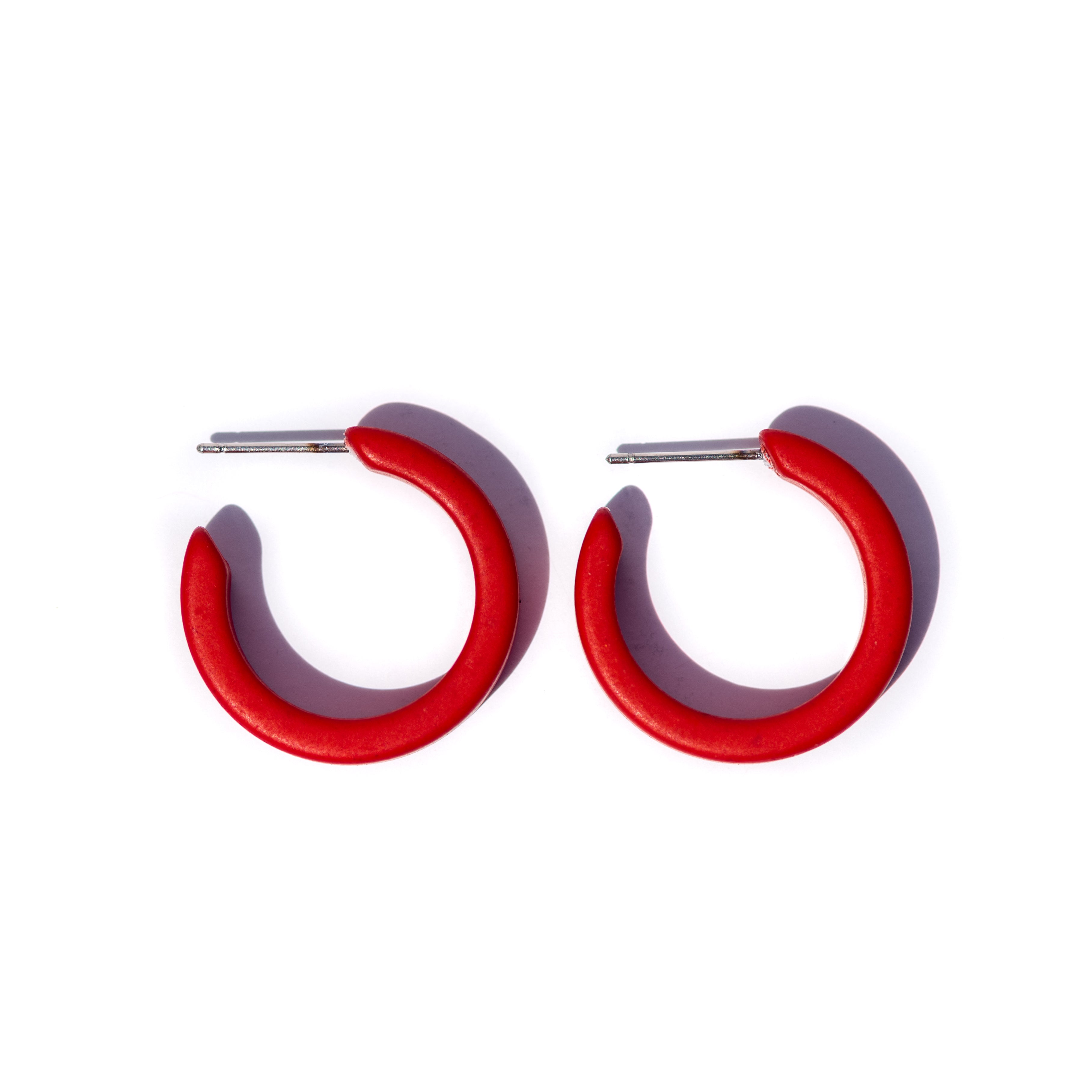 red matte hoop