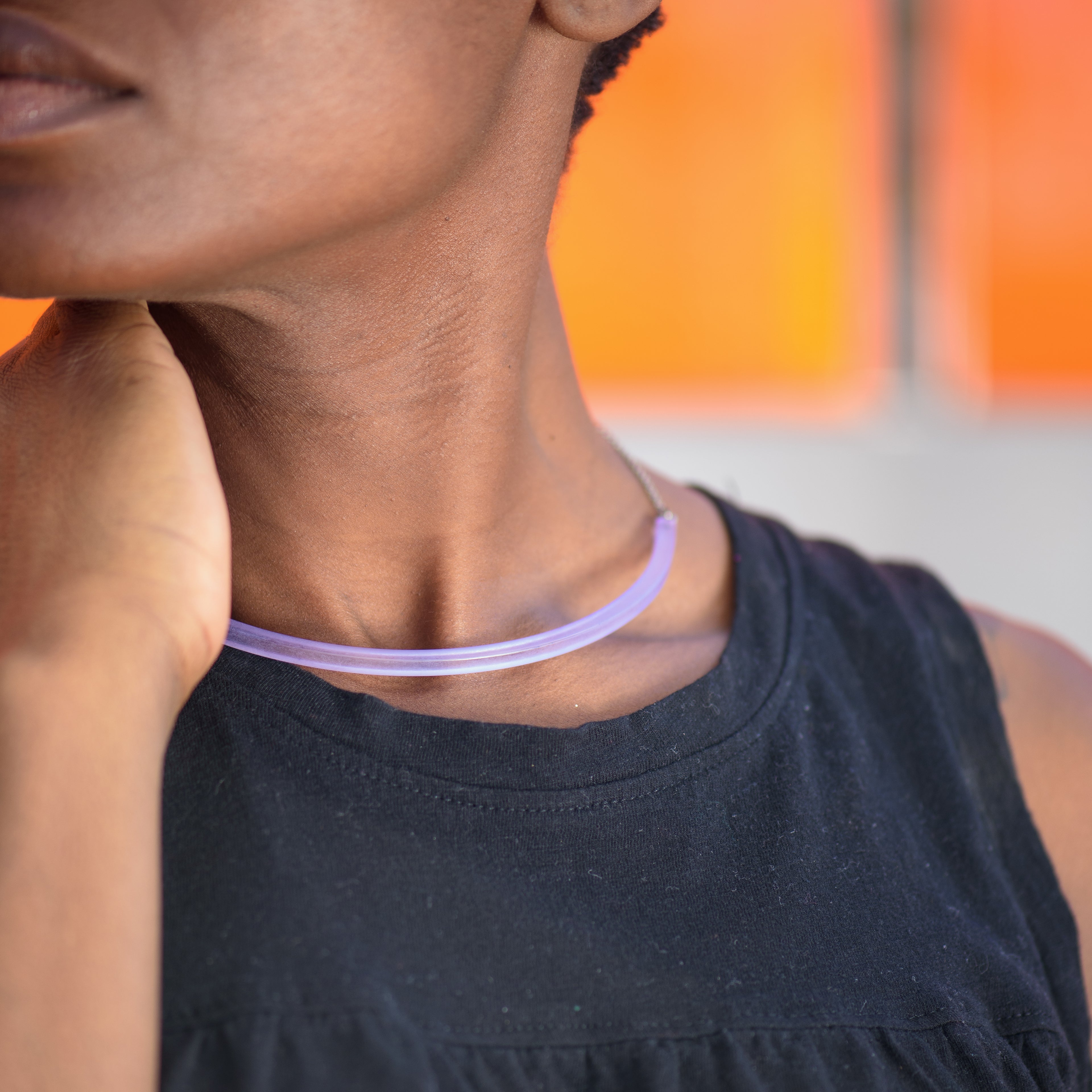 Frosted Bar Necklace *