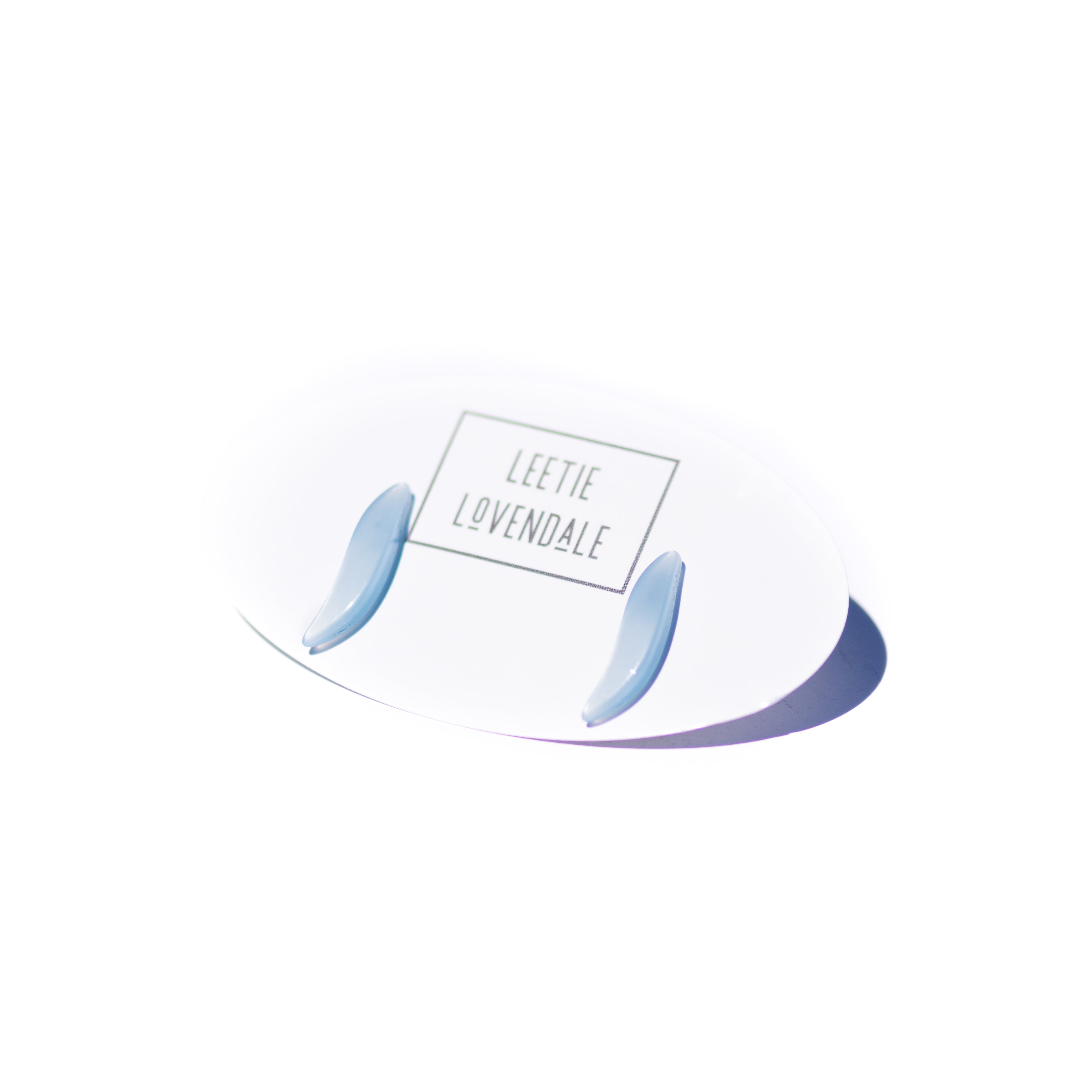 Cornflower Blue Moonglow Swish Stud Earrings