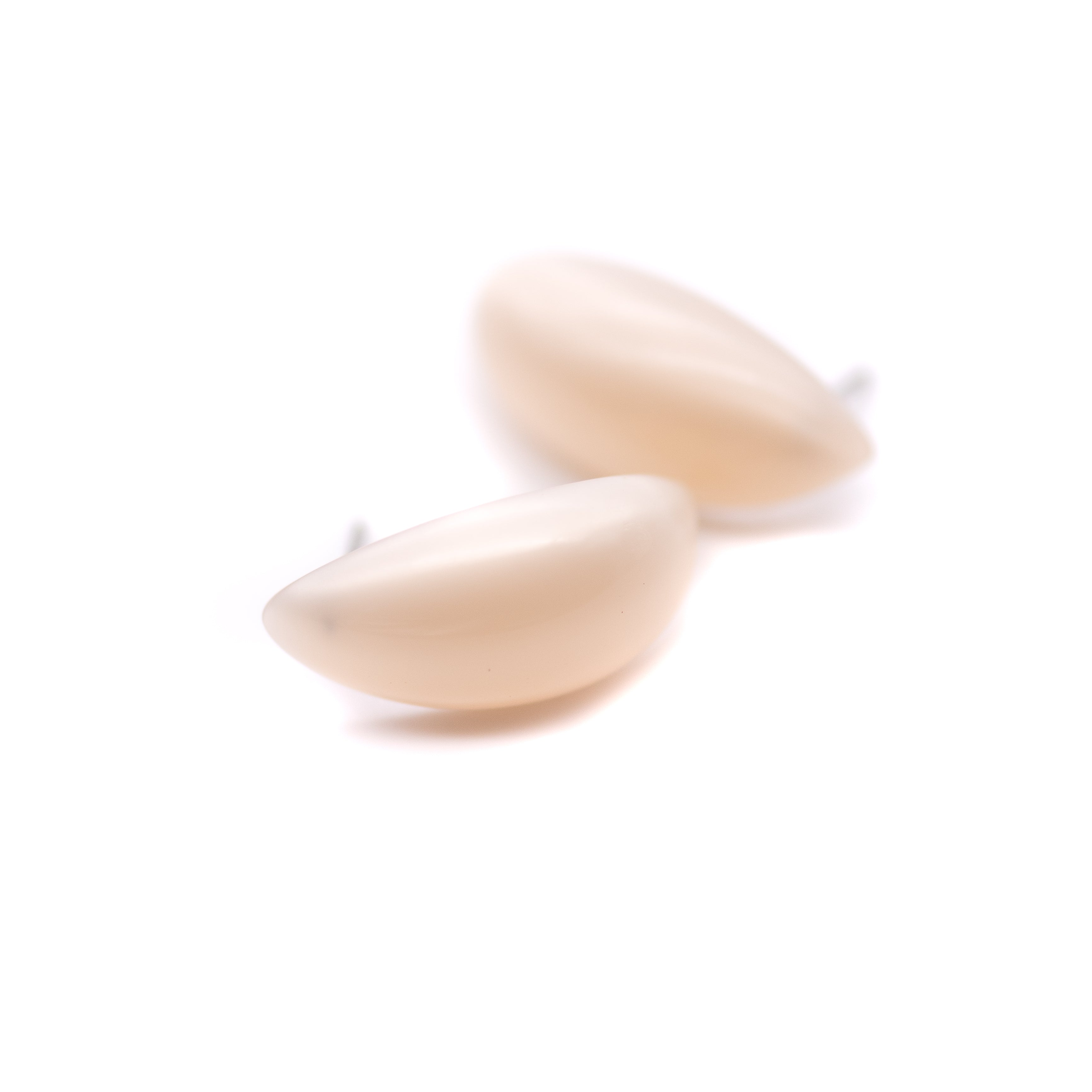 Moonglow C-Carved Stud Earrings