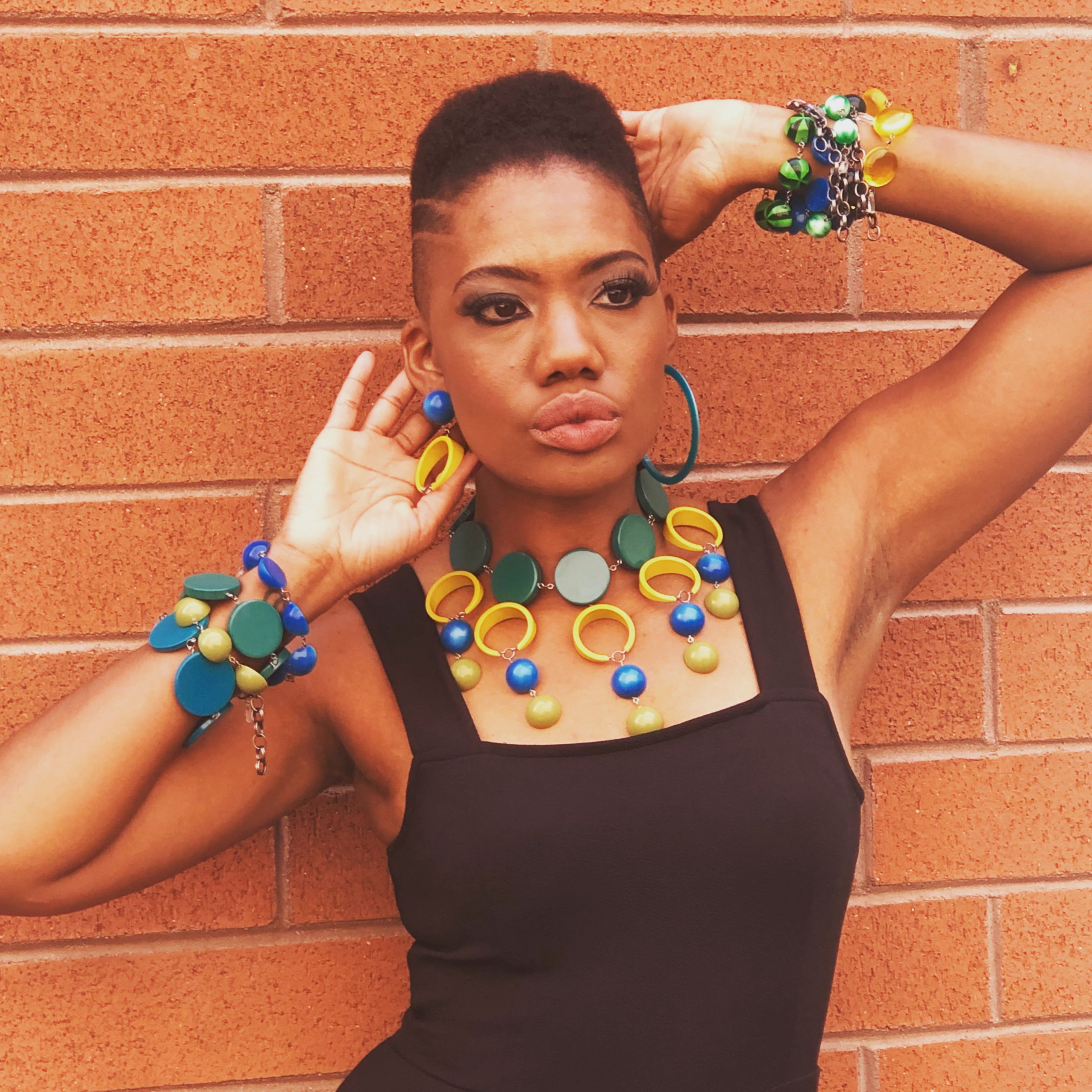 colorful lucite jewelry
