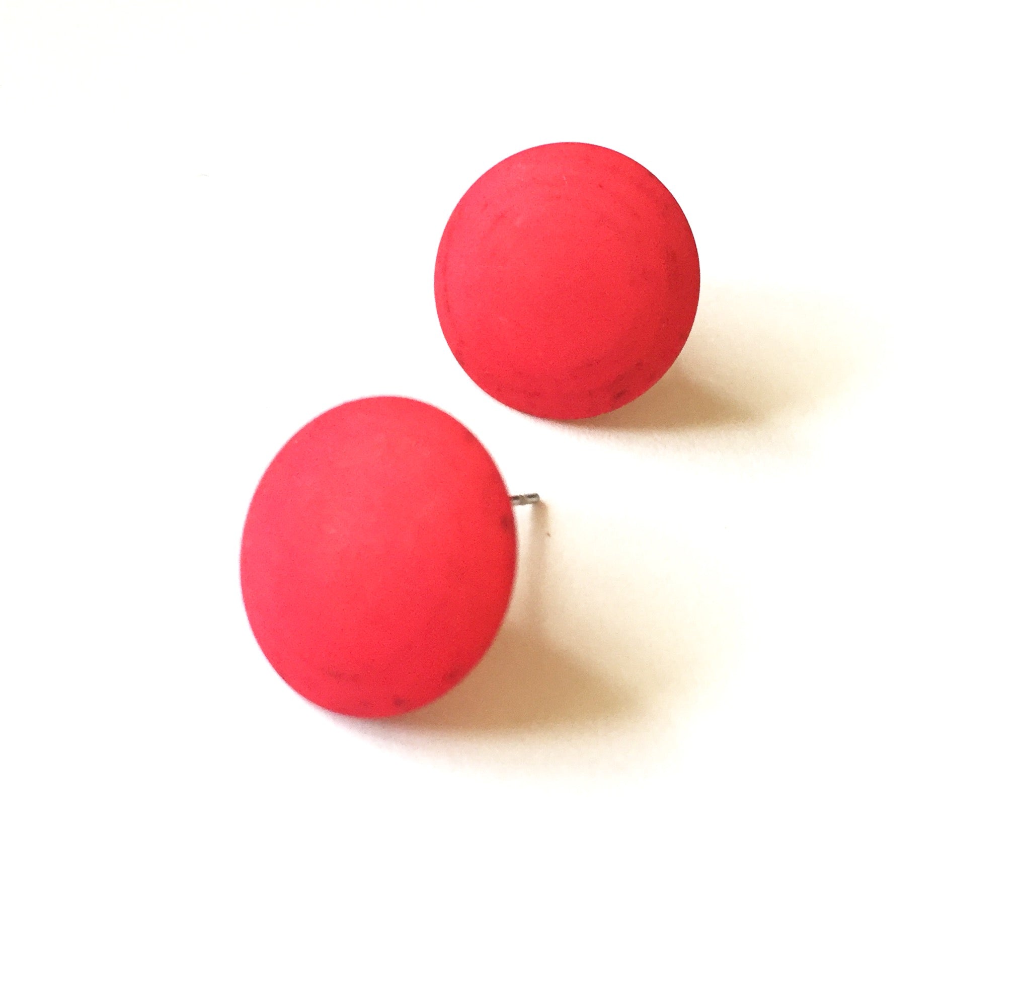 pink disc earring