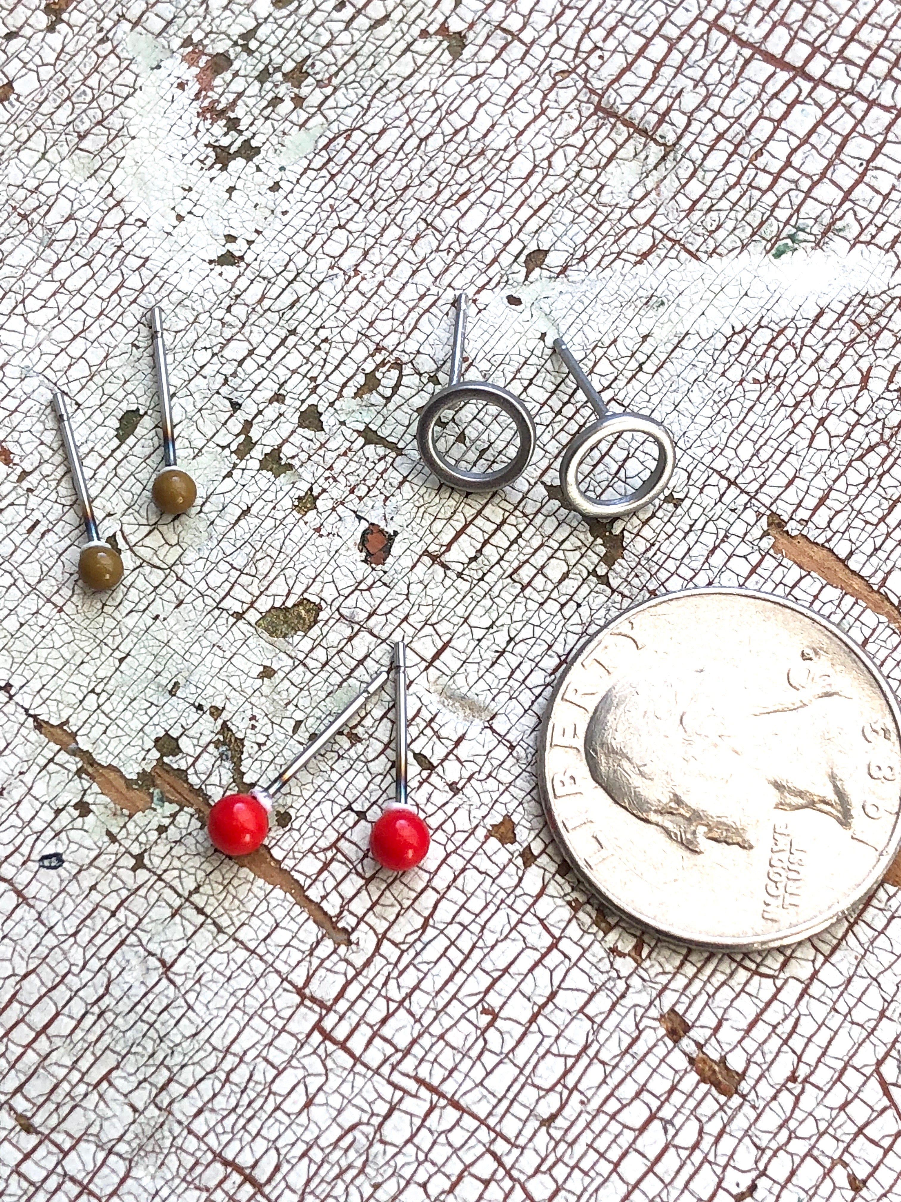 tiny lucite studs