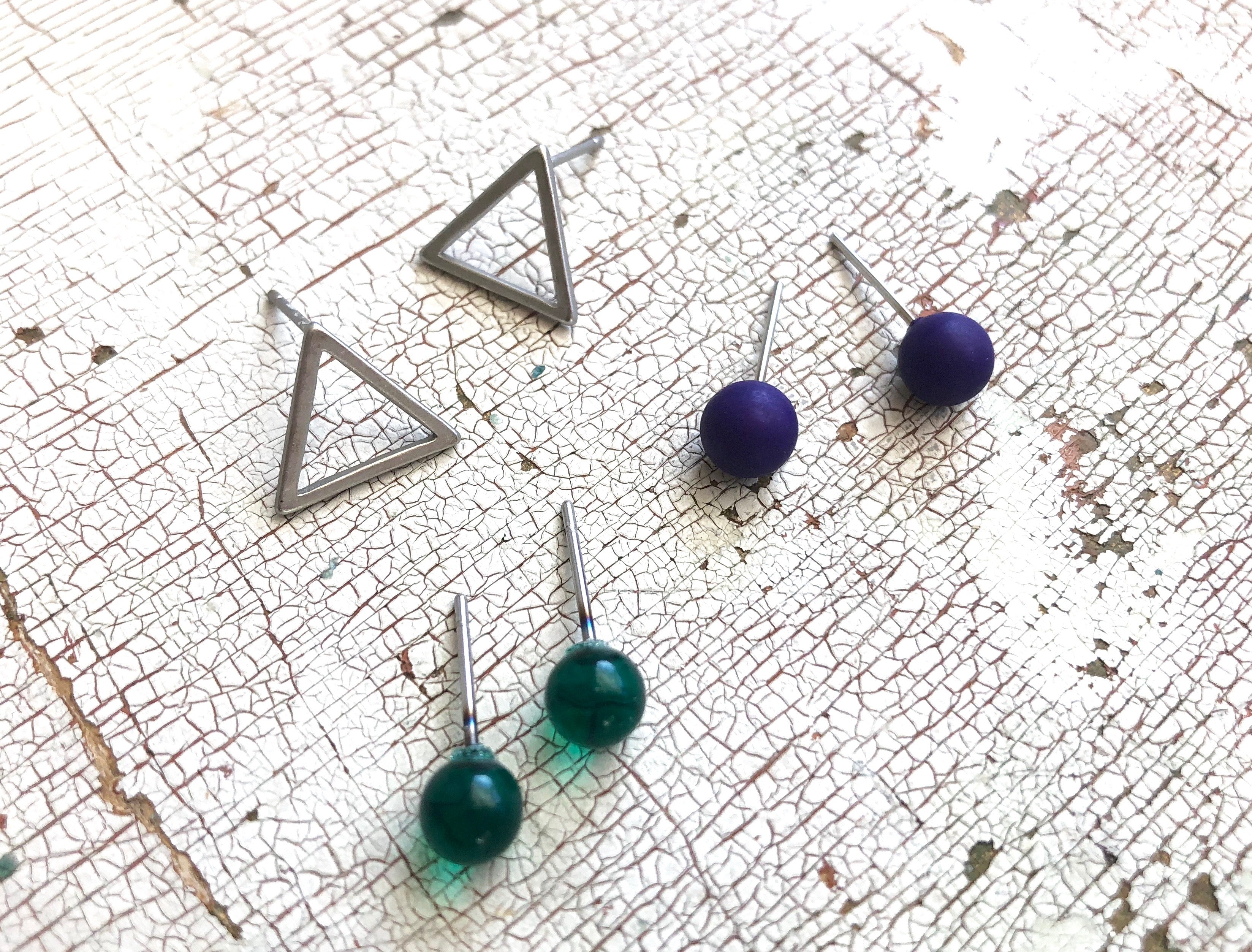 tiny earrings set studs