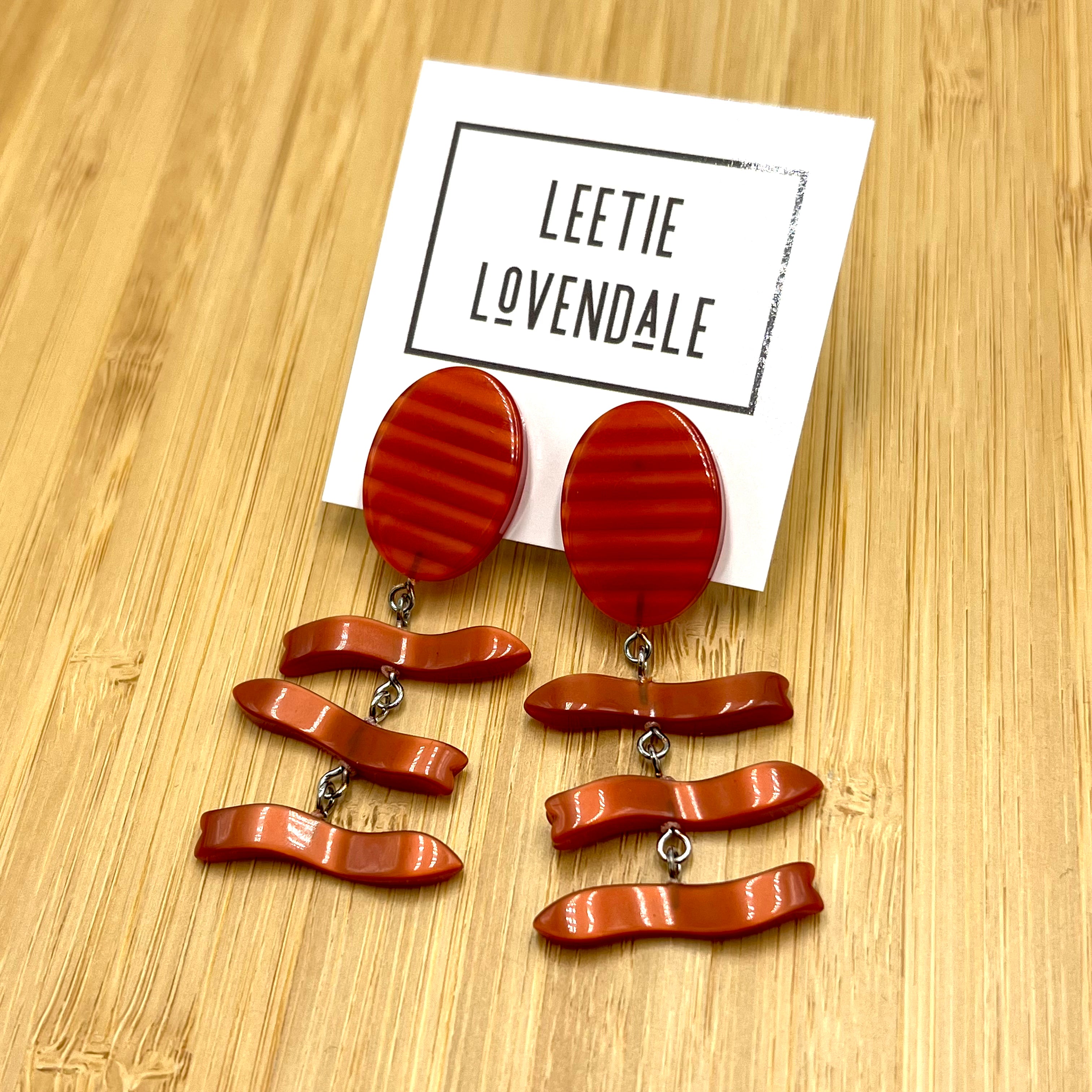 Rusted Directions Moonglow Statement Earrings *