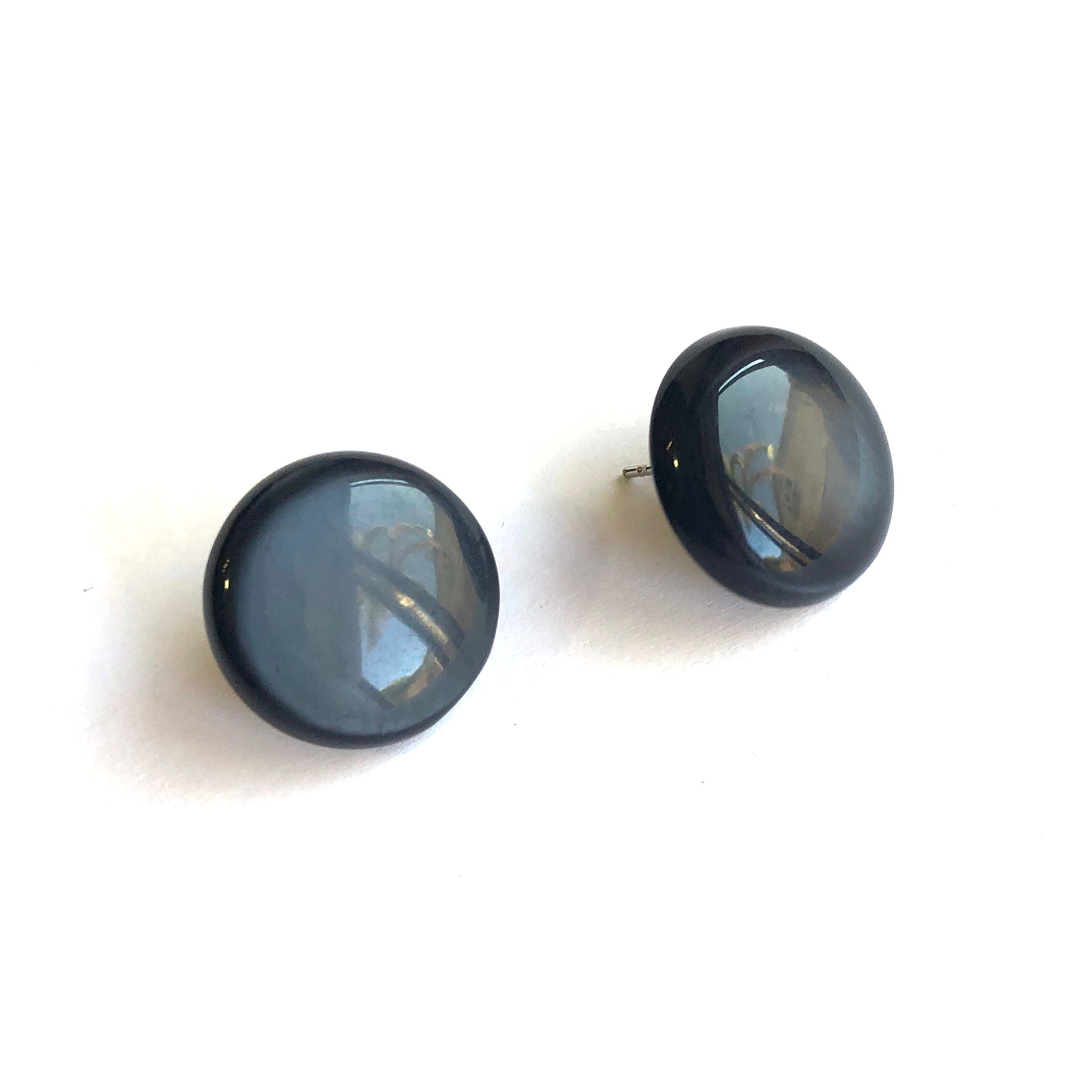 black moonglow studs