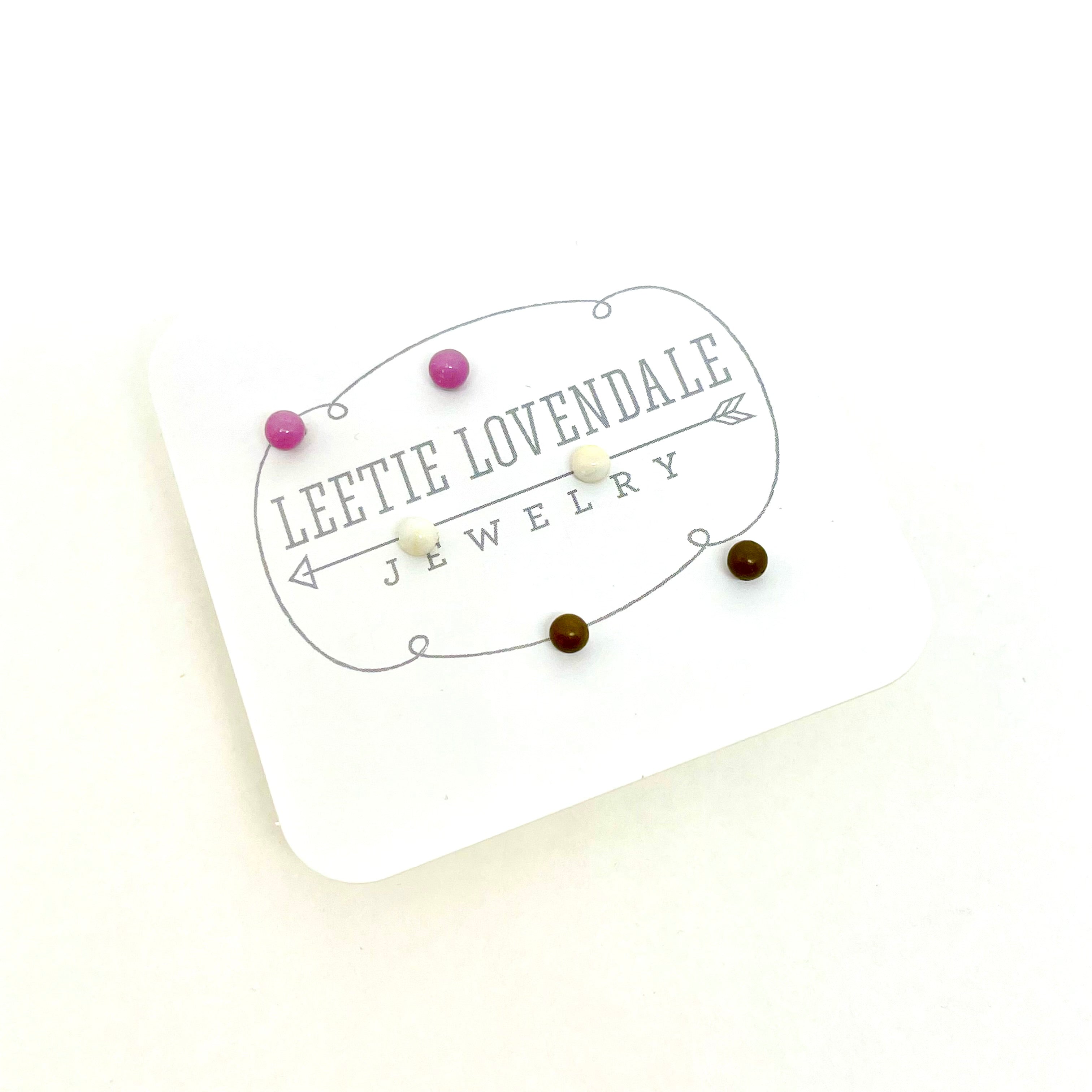 vintage lucite studs