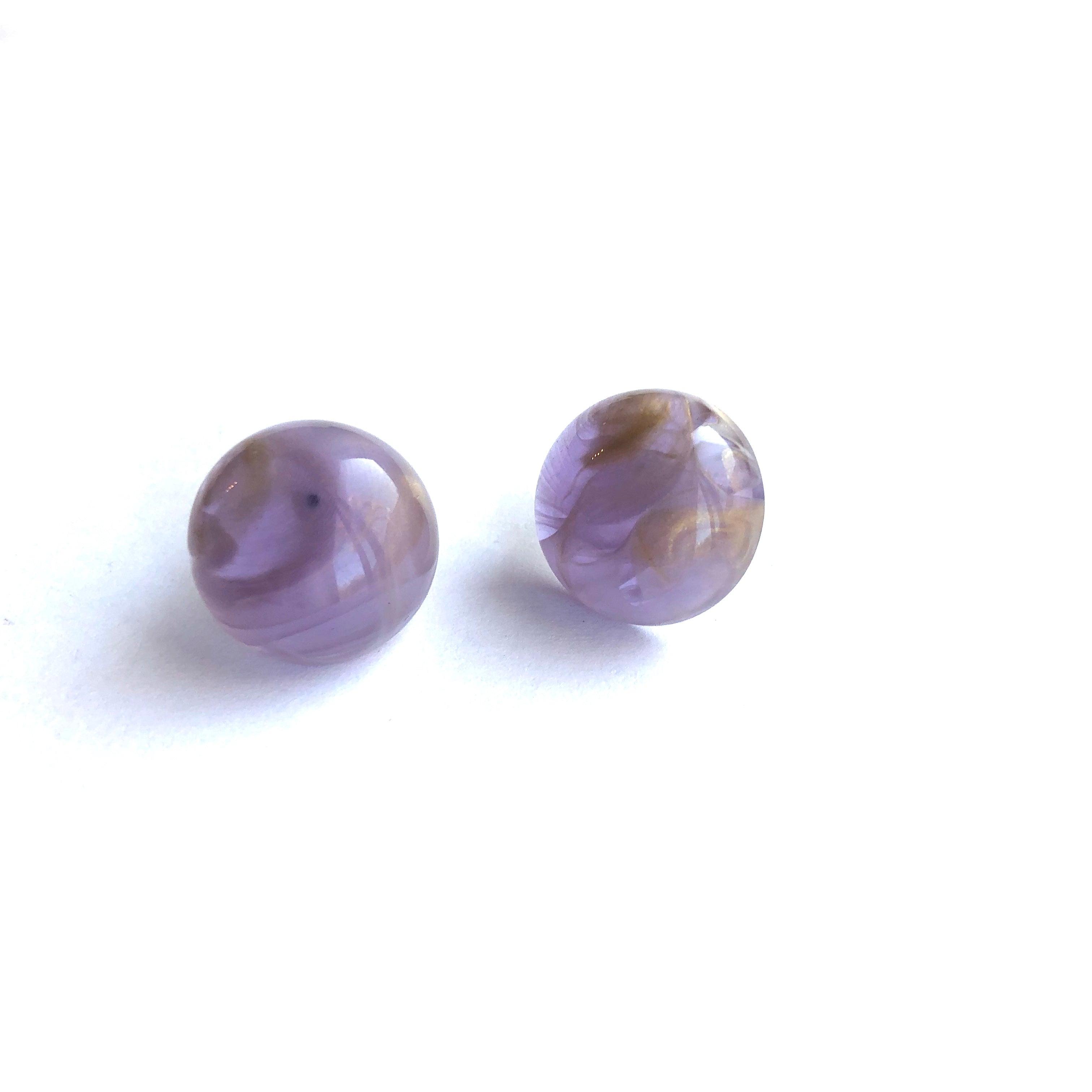 lavender gold earrings