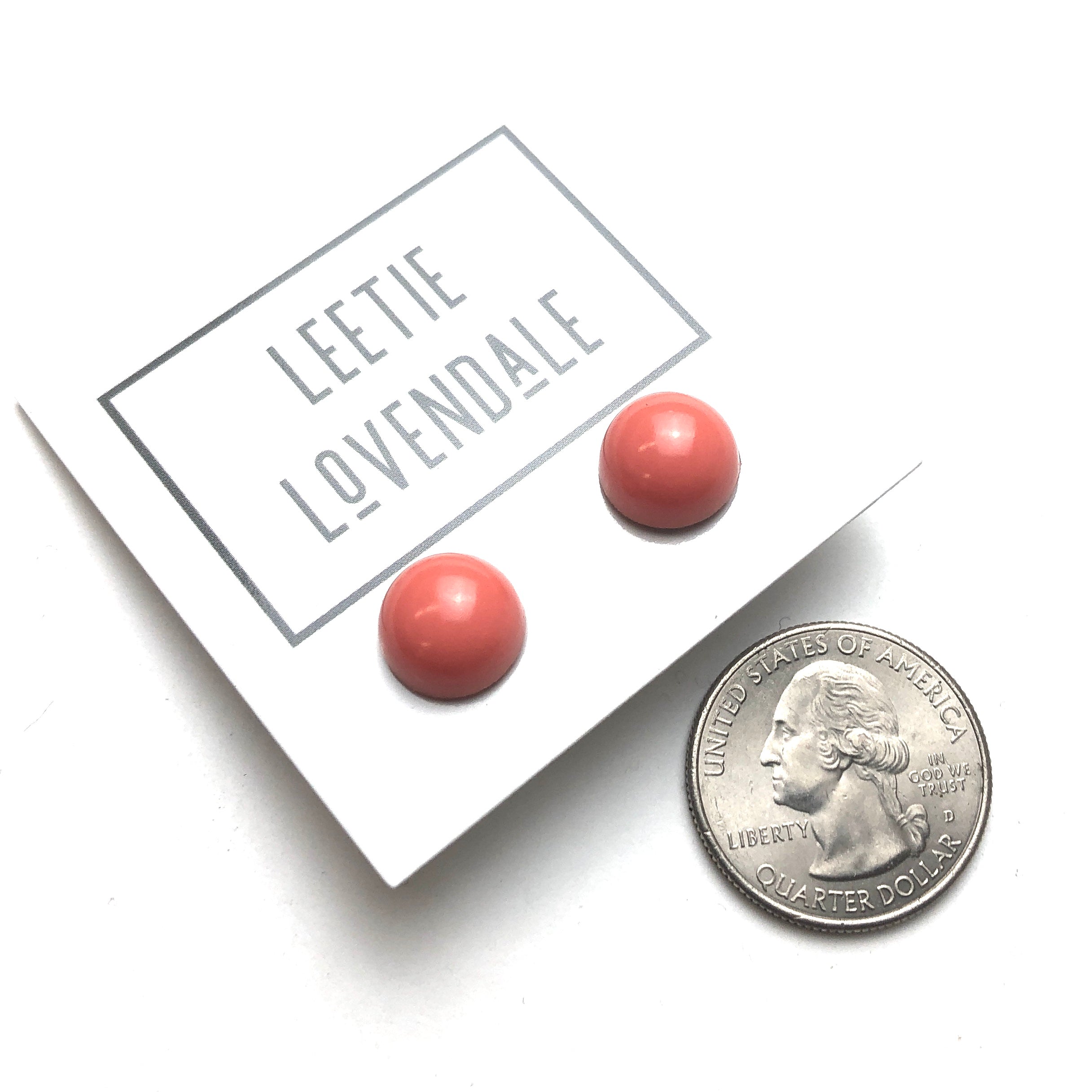 coral earrings
